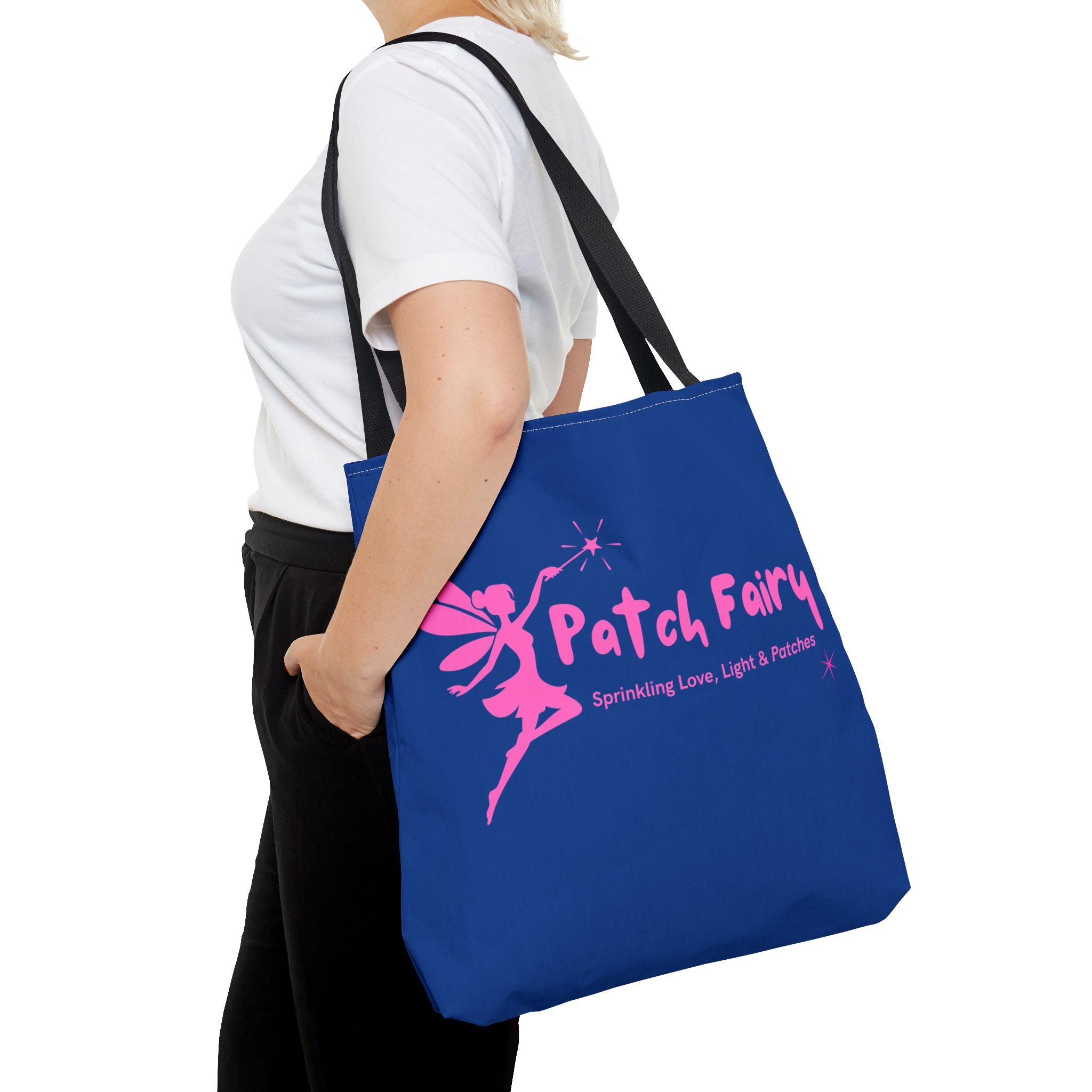 "Patch Fairy" - Blue Tote Bag