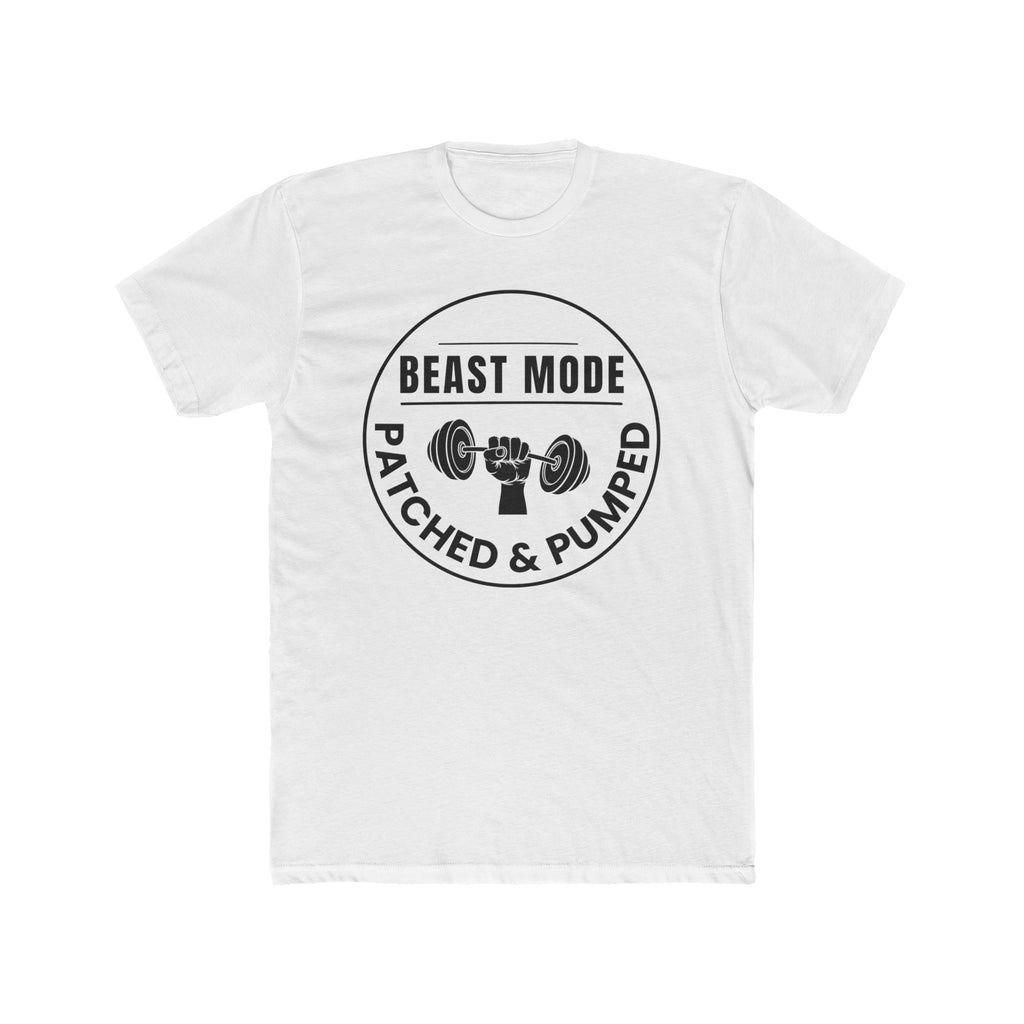"Beast Mode Patched & Pumped" - Lightweight Cotton T‑Shirt