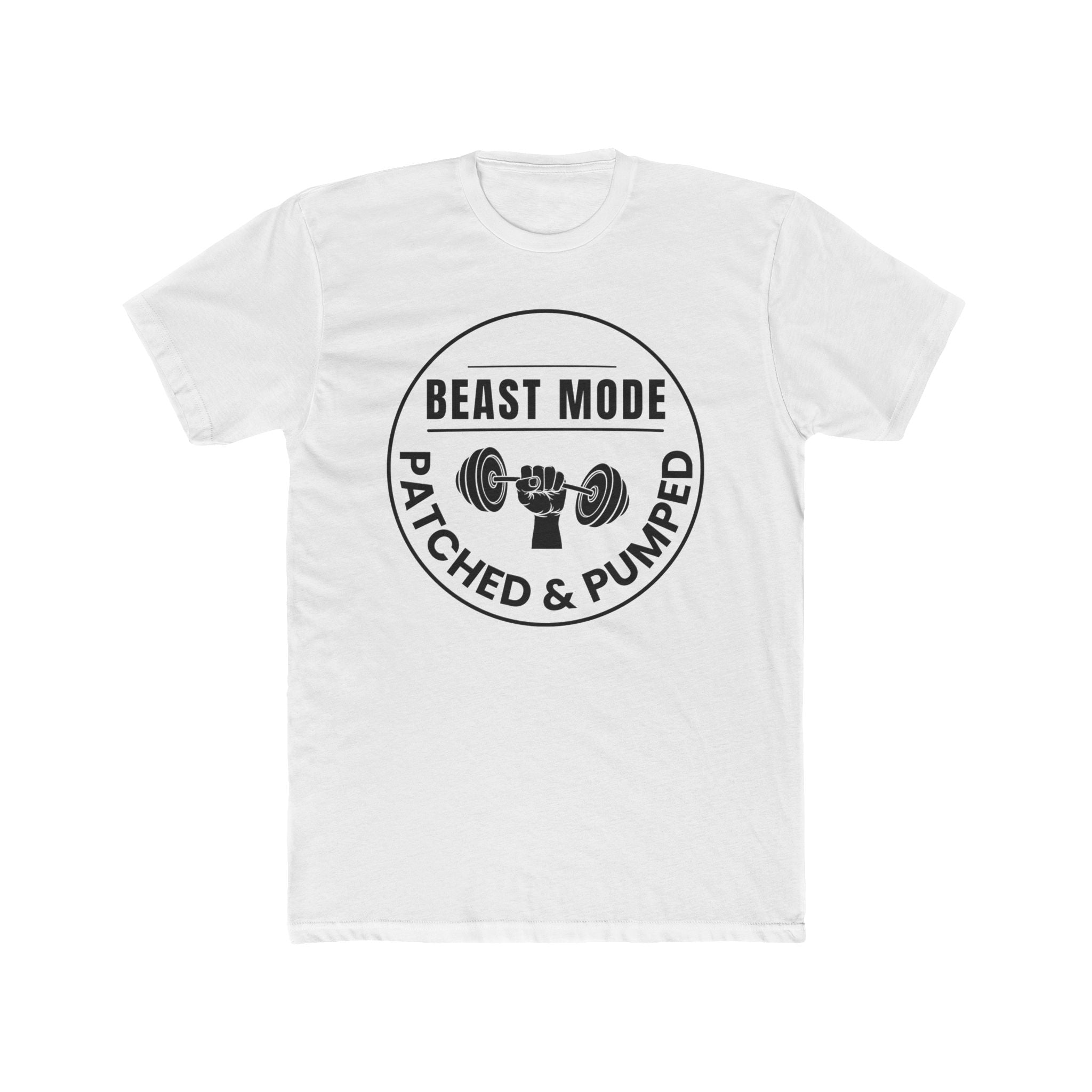 "Beast Mode Patched & Pumped" - Lightweight Cotton T‑Shirt