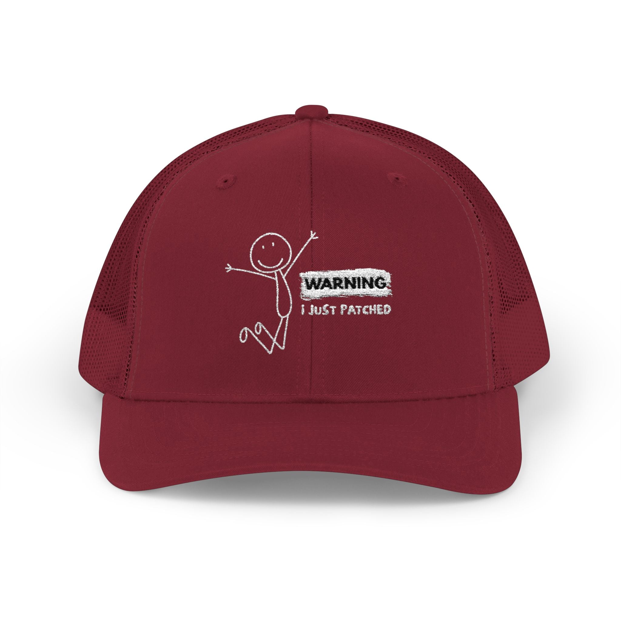"Warning I Just Patched" - Snapback Trucker Cap