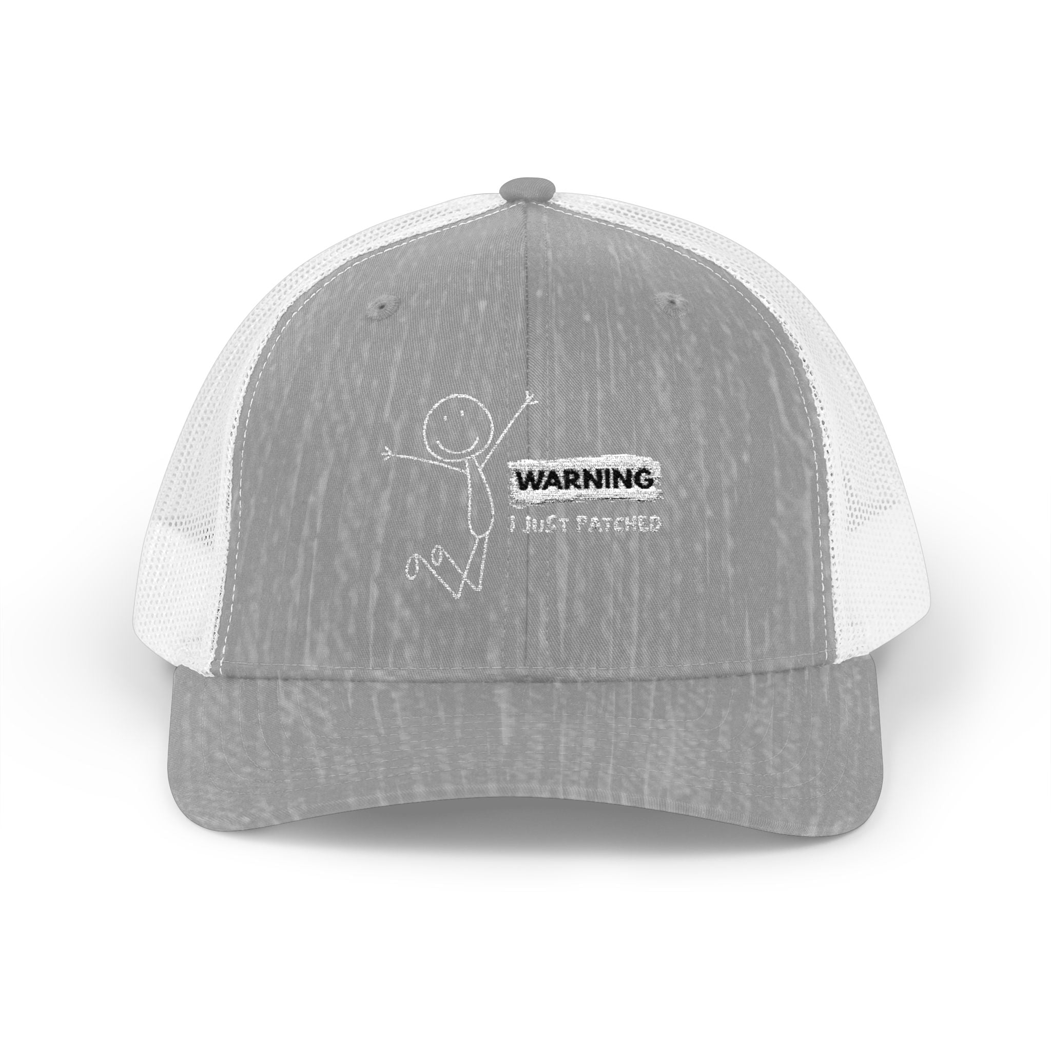 "Warning I Just Patched" - Snapback Trucker Cap