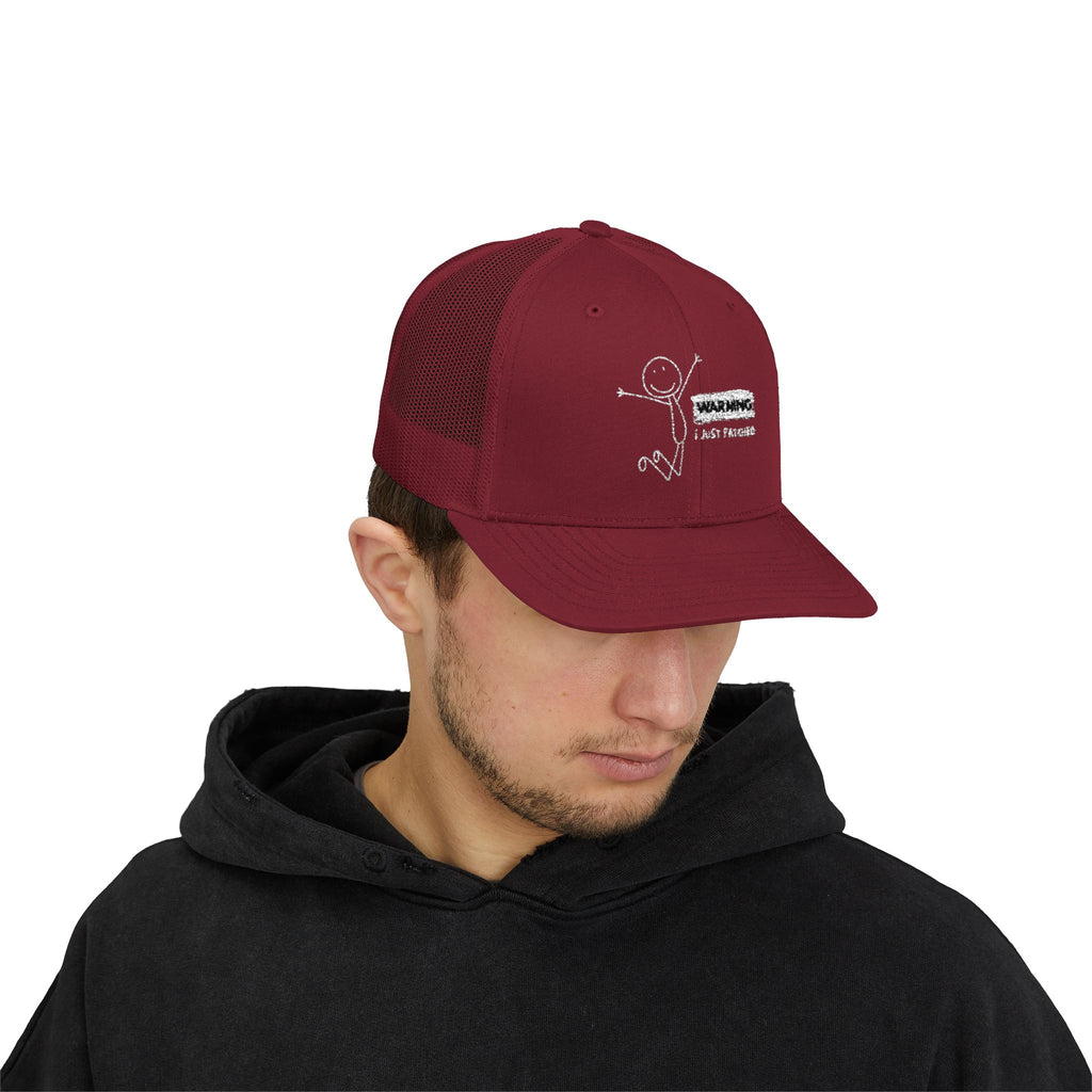 "Warning I Just Patched" - Snapback Trucker Cap
