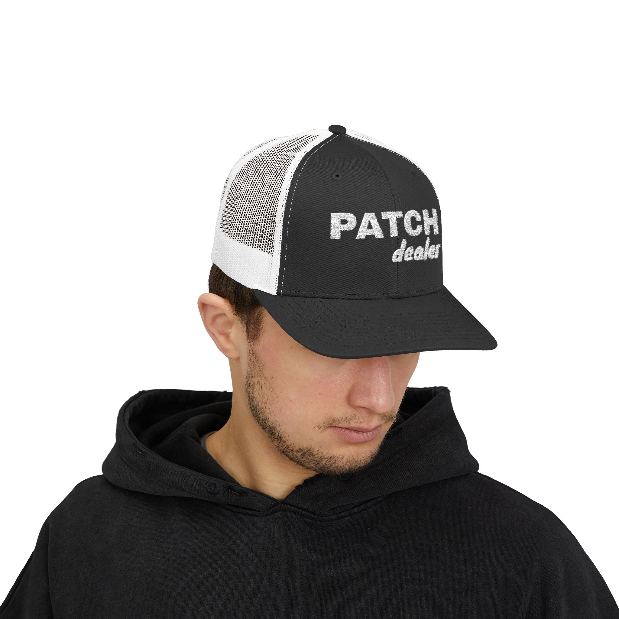 "Patch Dealer" - Snapback Trucker Hat - Embroidered Hat