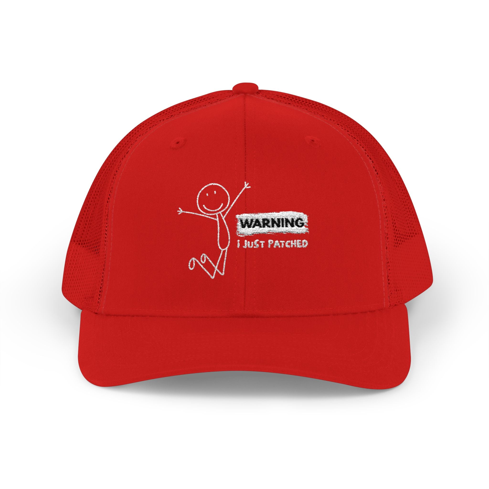 "Warning I Just Patched" - Snapback Trucker Cap