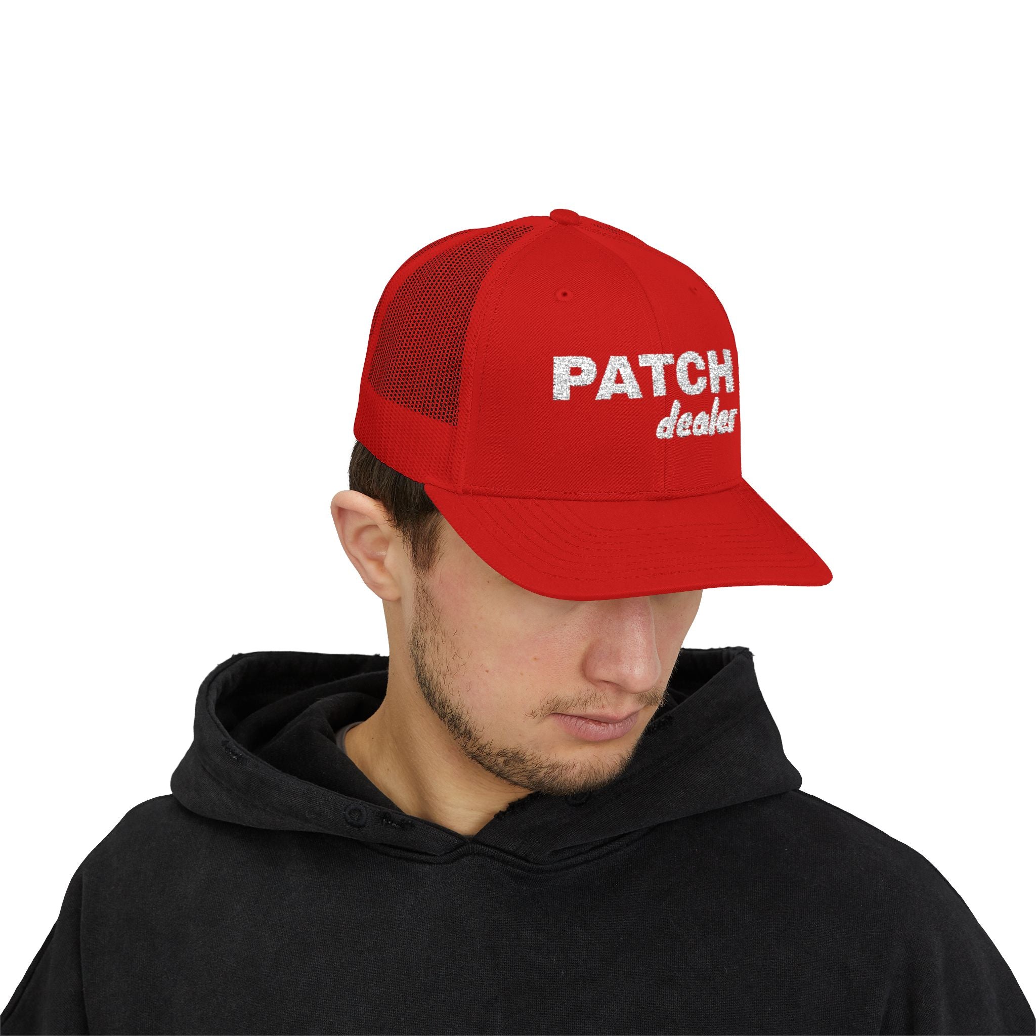 "Patch Dealer" - Snapback Trucker Hat - Embroidered Hat