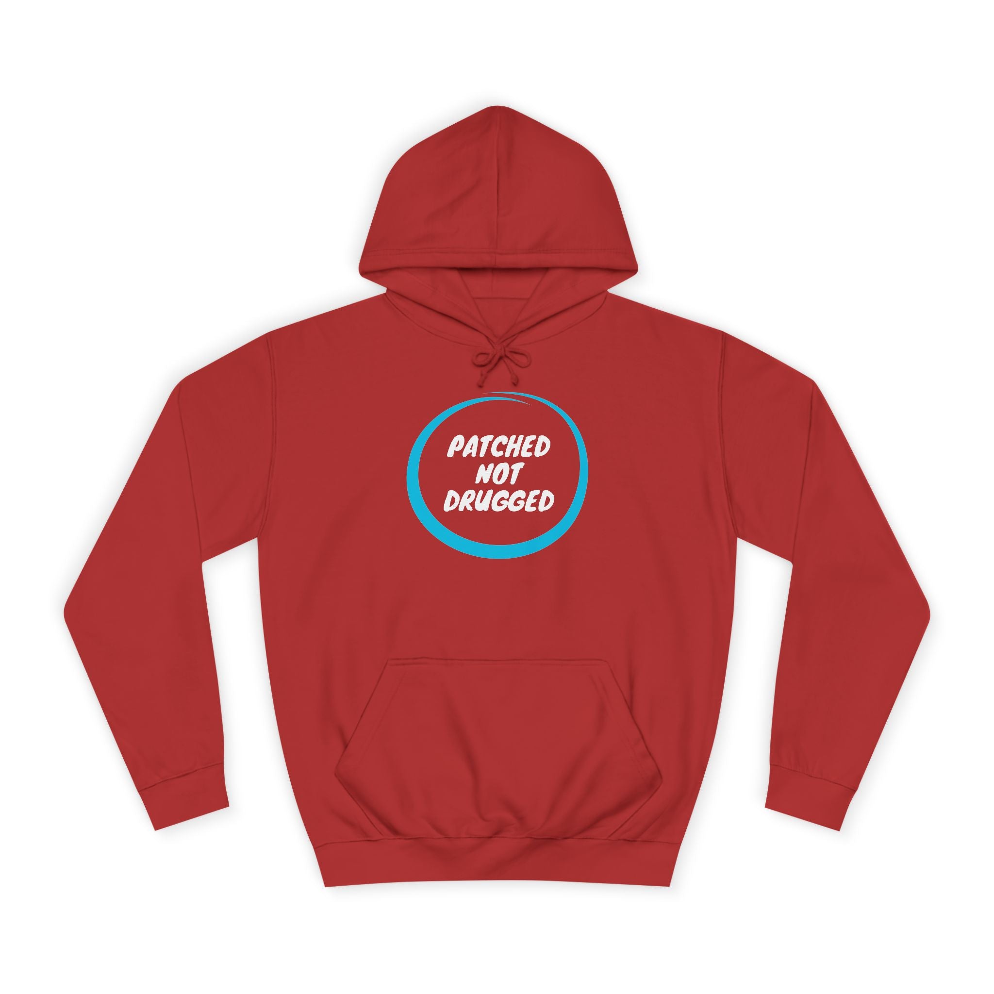 "Patched Not Drugged" - Unisex College Hoodie