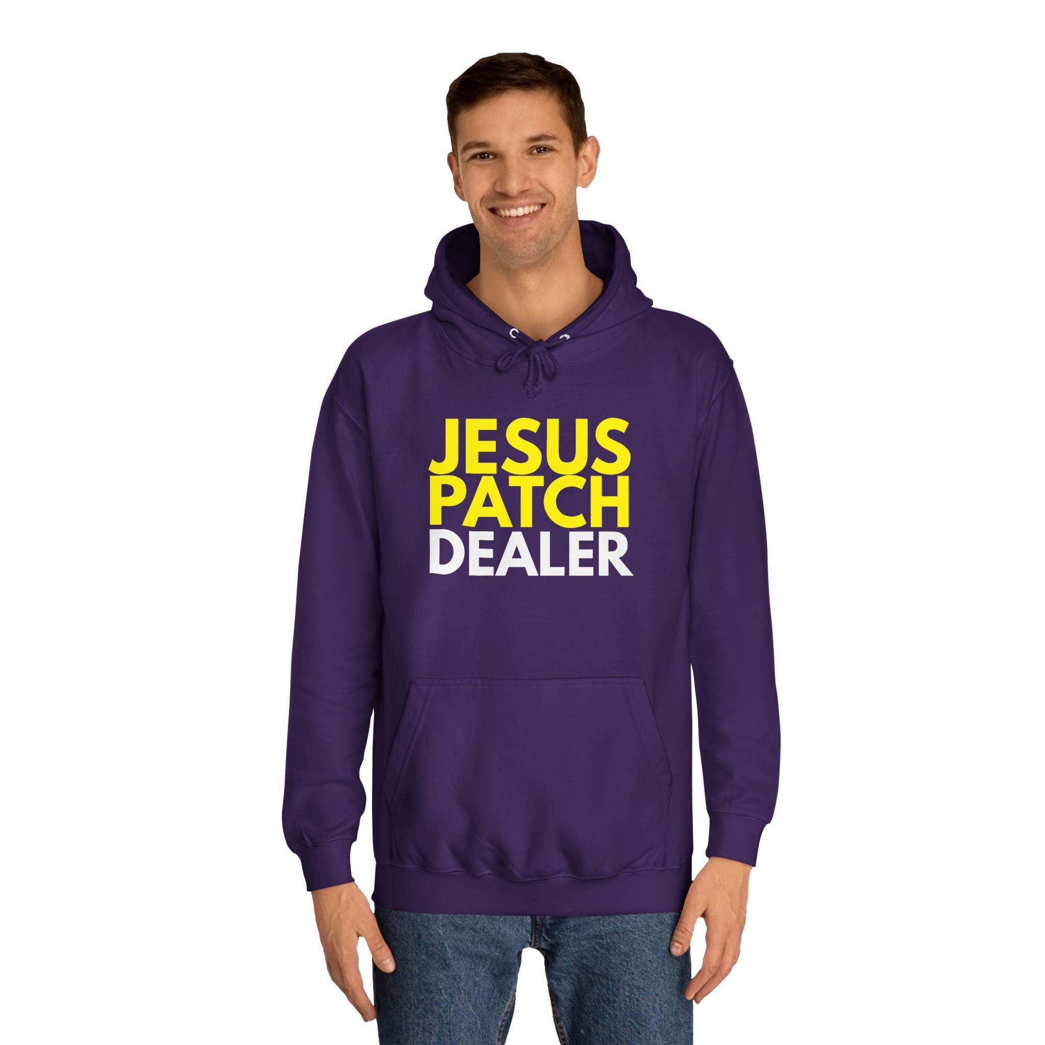"JESUS PATCH DEALER" - Bold Graphic Hoodie