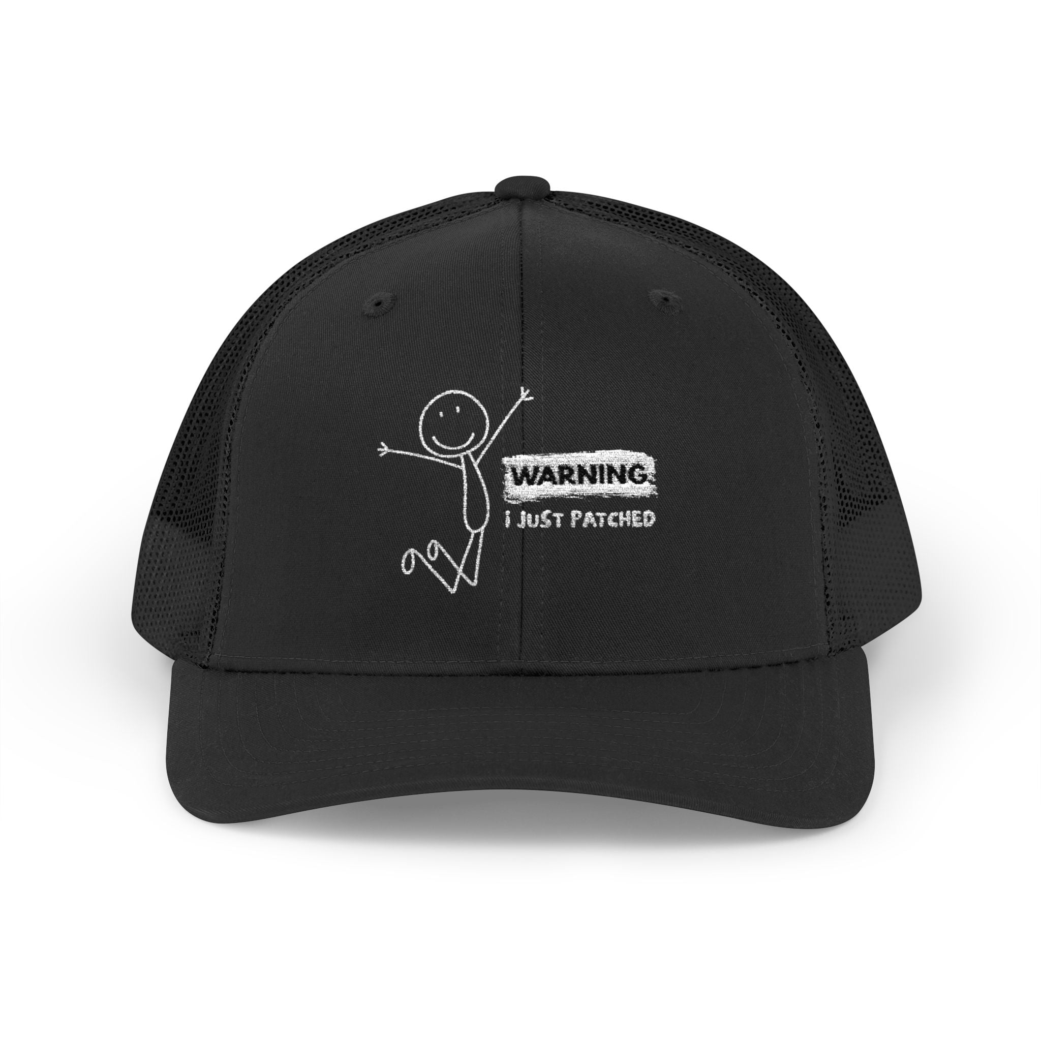 "Warning I Just Patched" - Snapback Trucker Cap