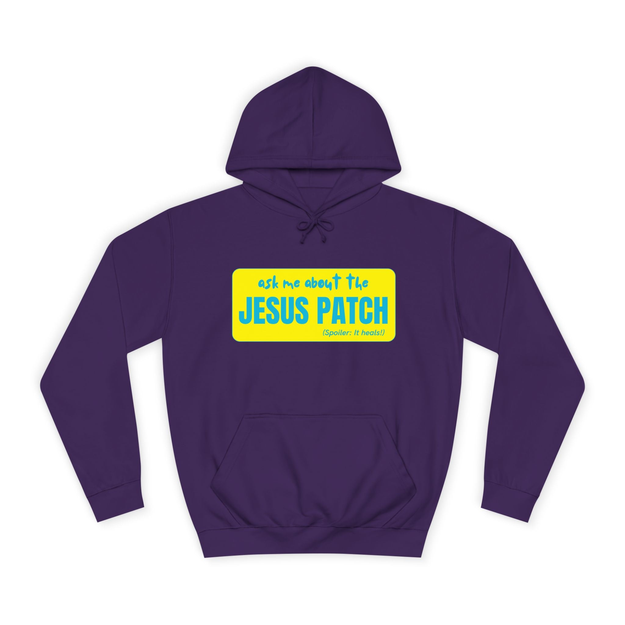 "Ask Me About the Jesus Patch"- Graphic College Hoodie