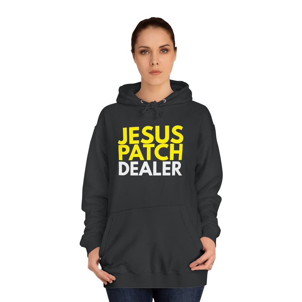 "JESUS PATCH DEALER" - Bold Graphic Hoodie