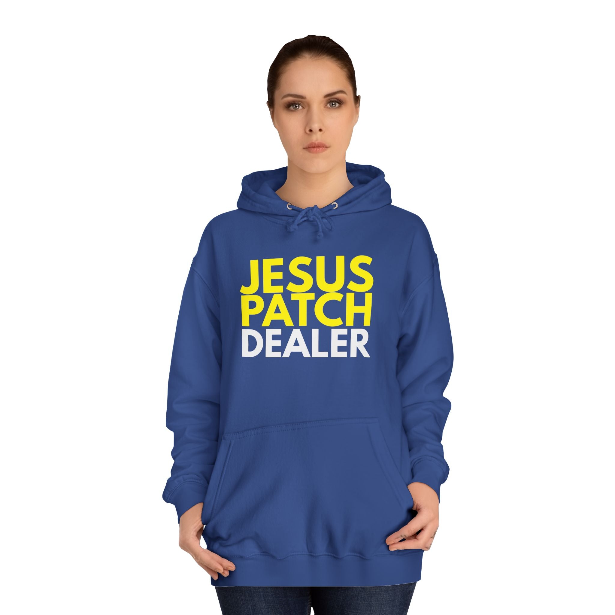 "JESUS PATCH DEALER" - Bold Graphic Hoodie