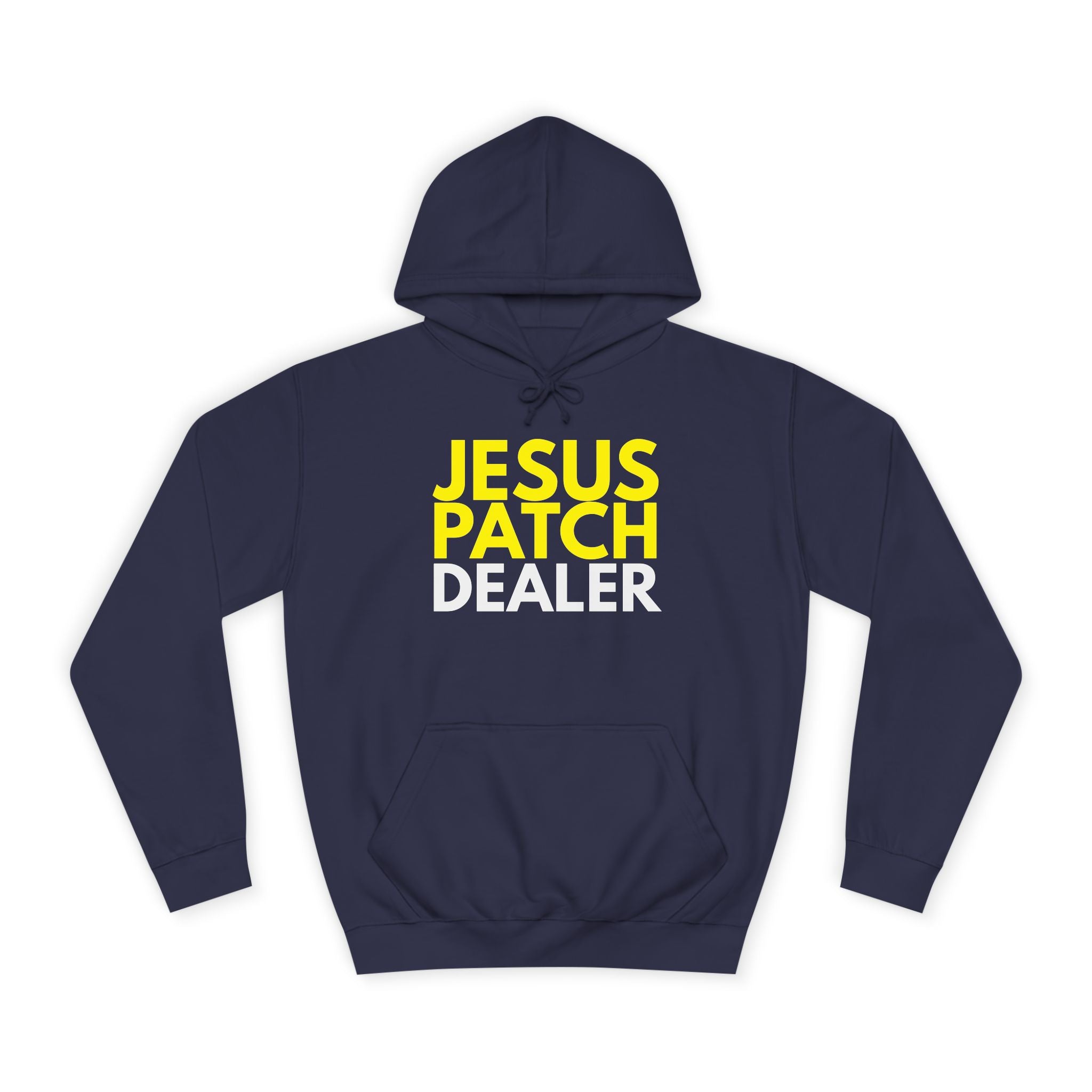 "JESUS PATCH DEALER" - Bold Graphic Hoodie