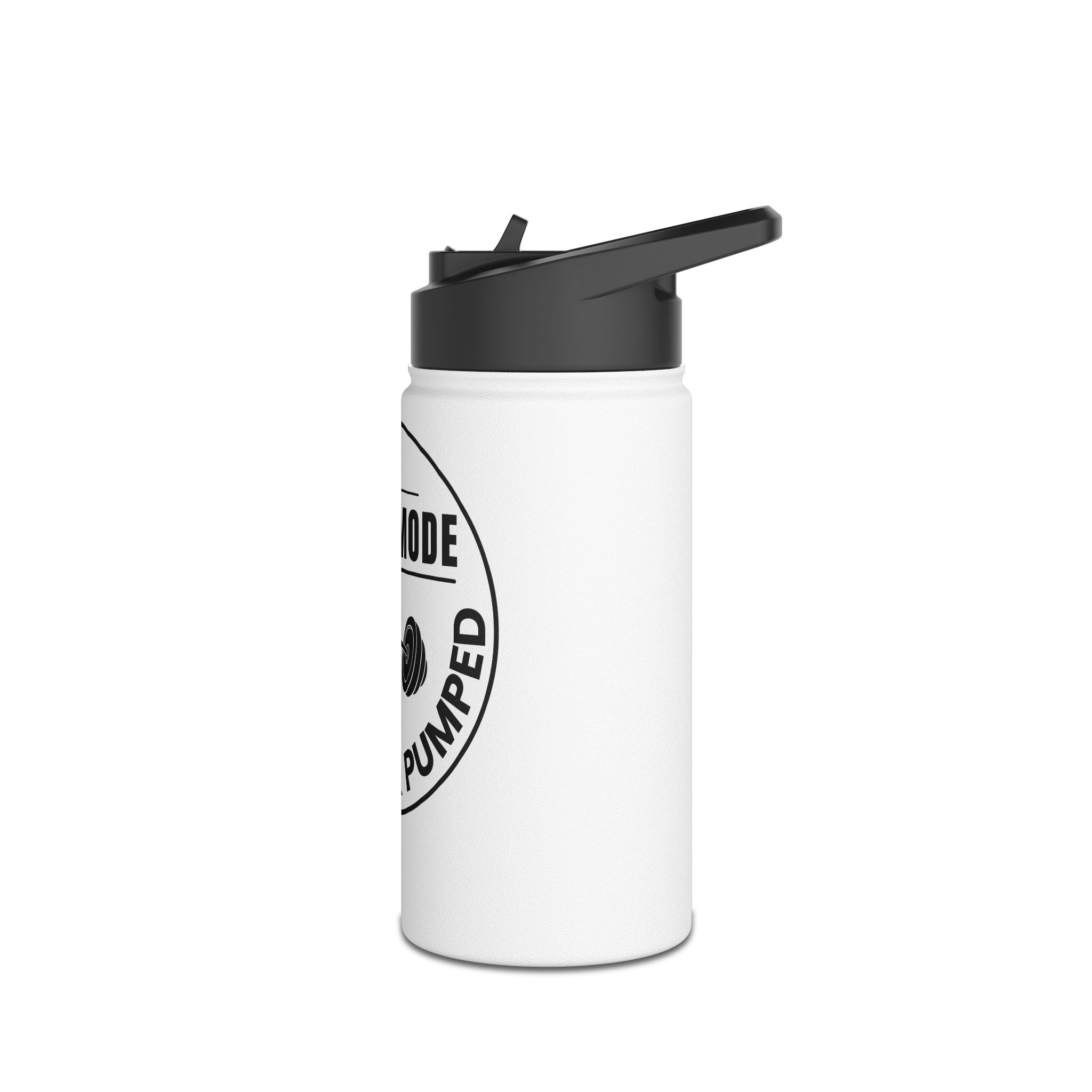 "Beast Mode Patched & Pumped" Stainless Steel Water Bottle - (12oz, 18oz, 32oz)