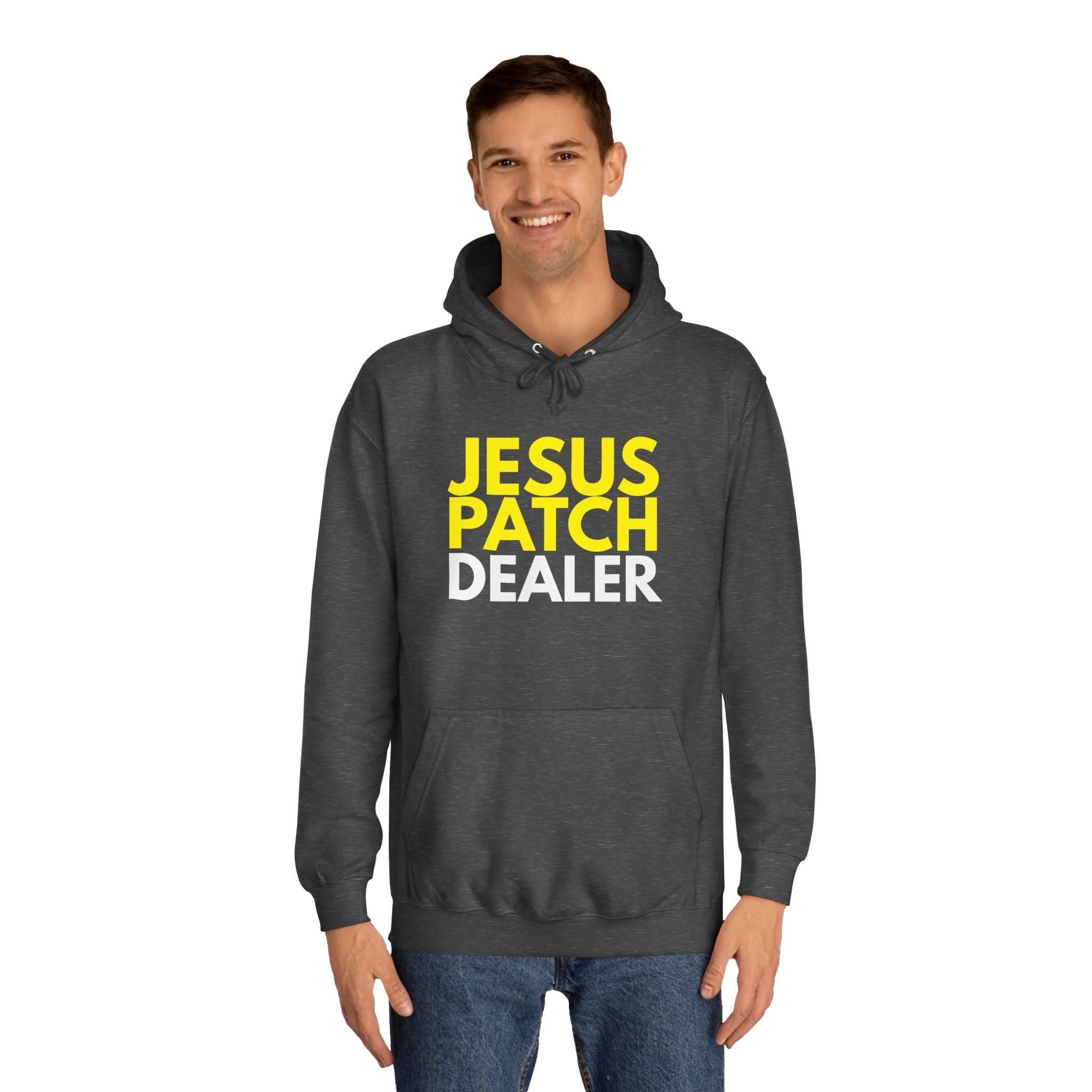 "JESUS PATCH DEALER" - Bold Graphic Hoodie