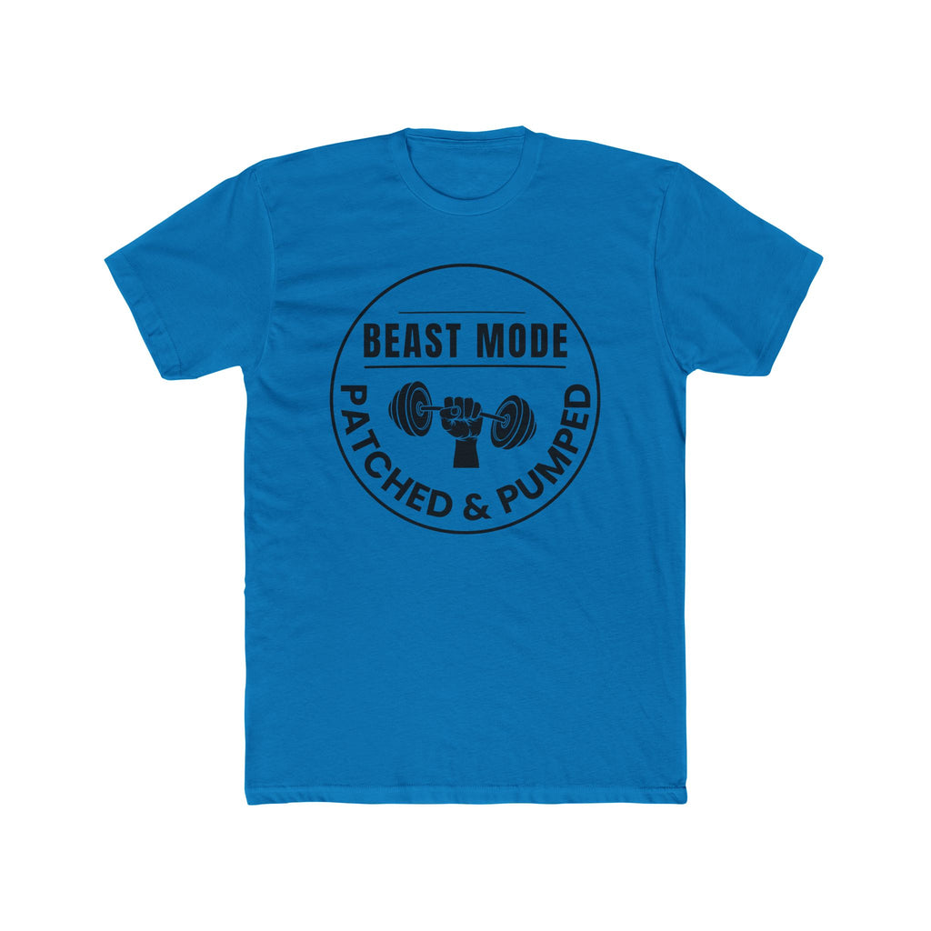 "Beast Mode Patched & Pumped" - Lightweight Cotton T‑Shirt