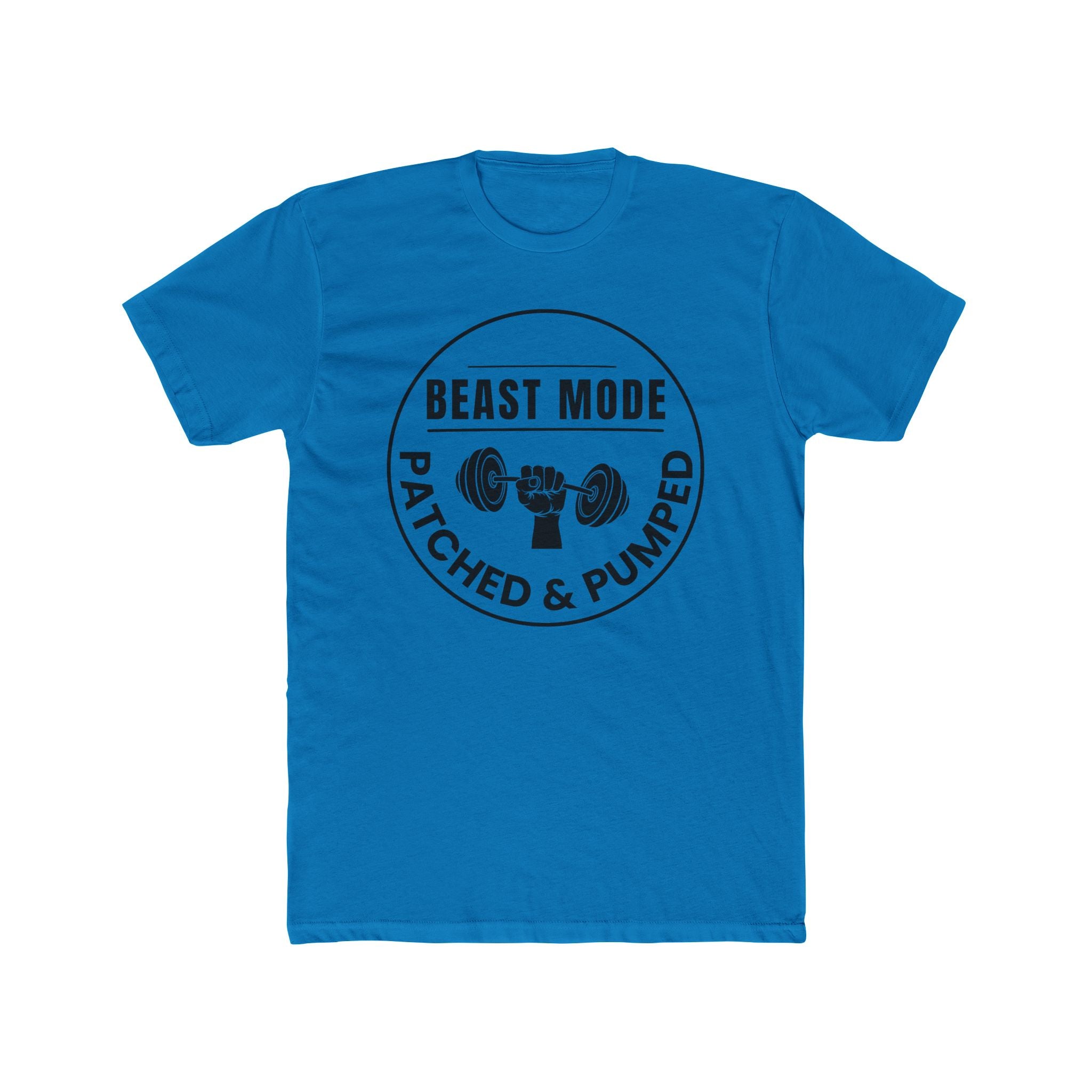"Beast Mode Patched & Pumped" - Lightweight Cotton T‑Shirt