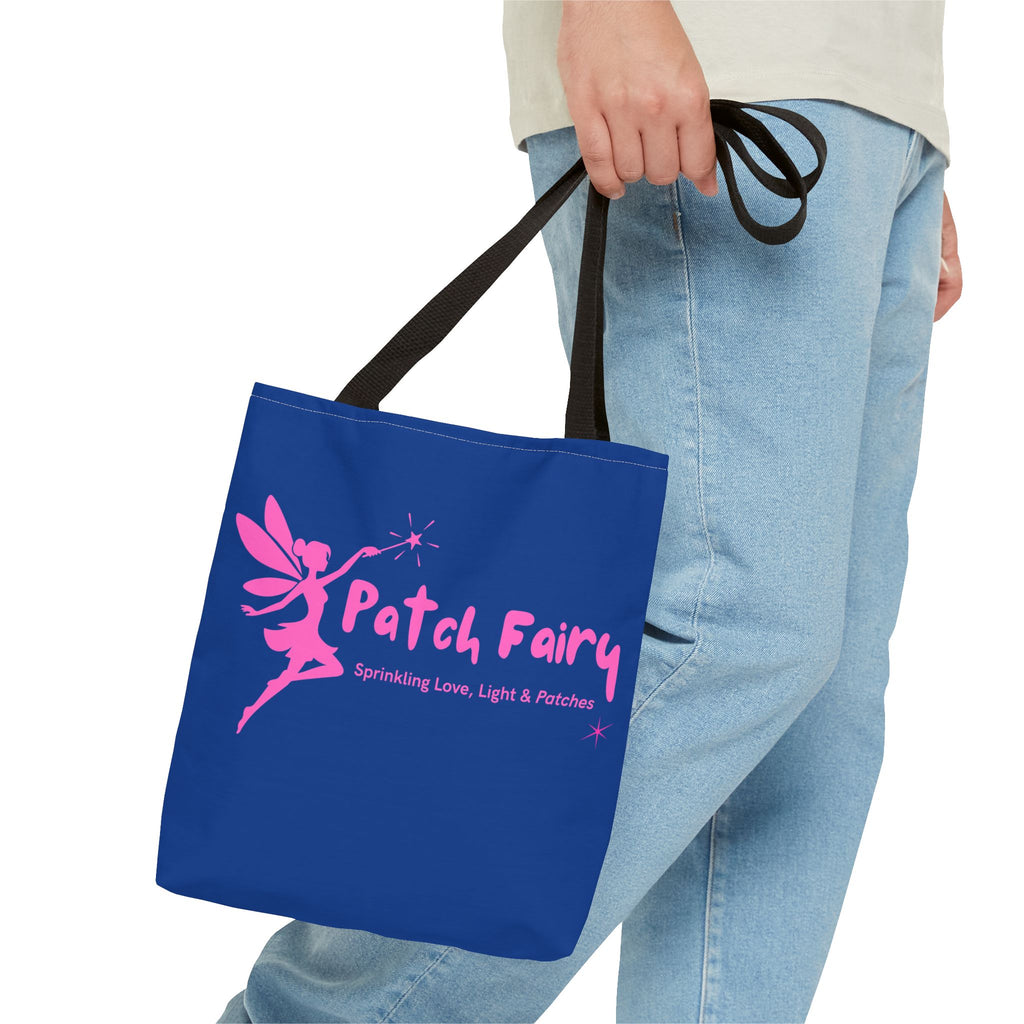 "Patch Fairy" - Blue Tote Bag