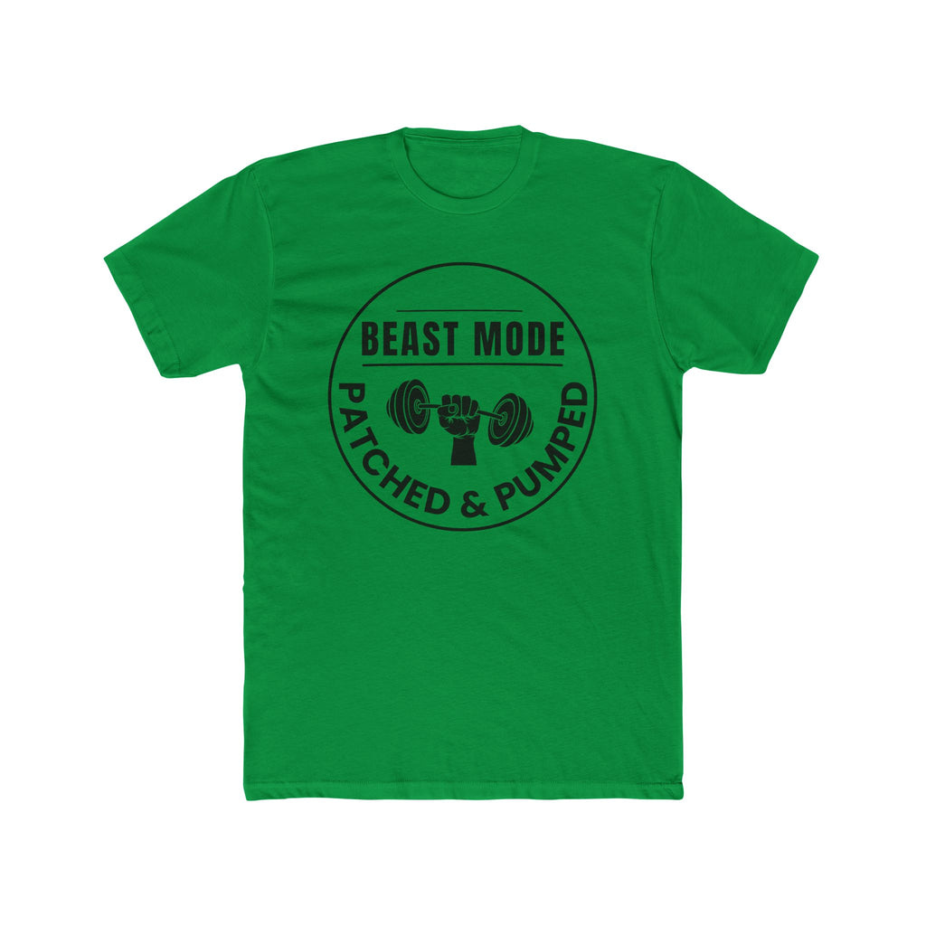 "Beast Mode Patched & Pumped" - Lightweight Cotton T‑Shirt