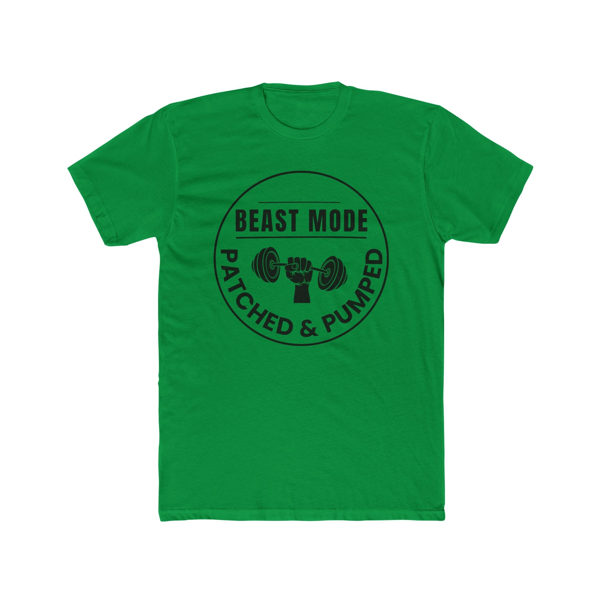 "Beast Mode Patched & Pumped" - Lightweight Cotton T‑Shirt