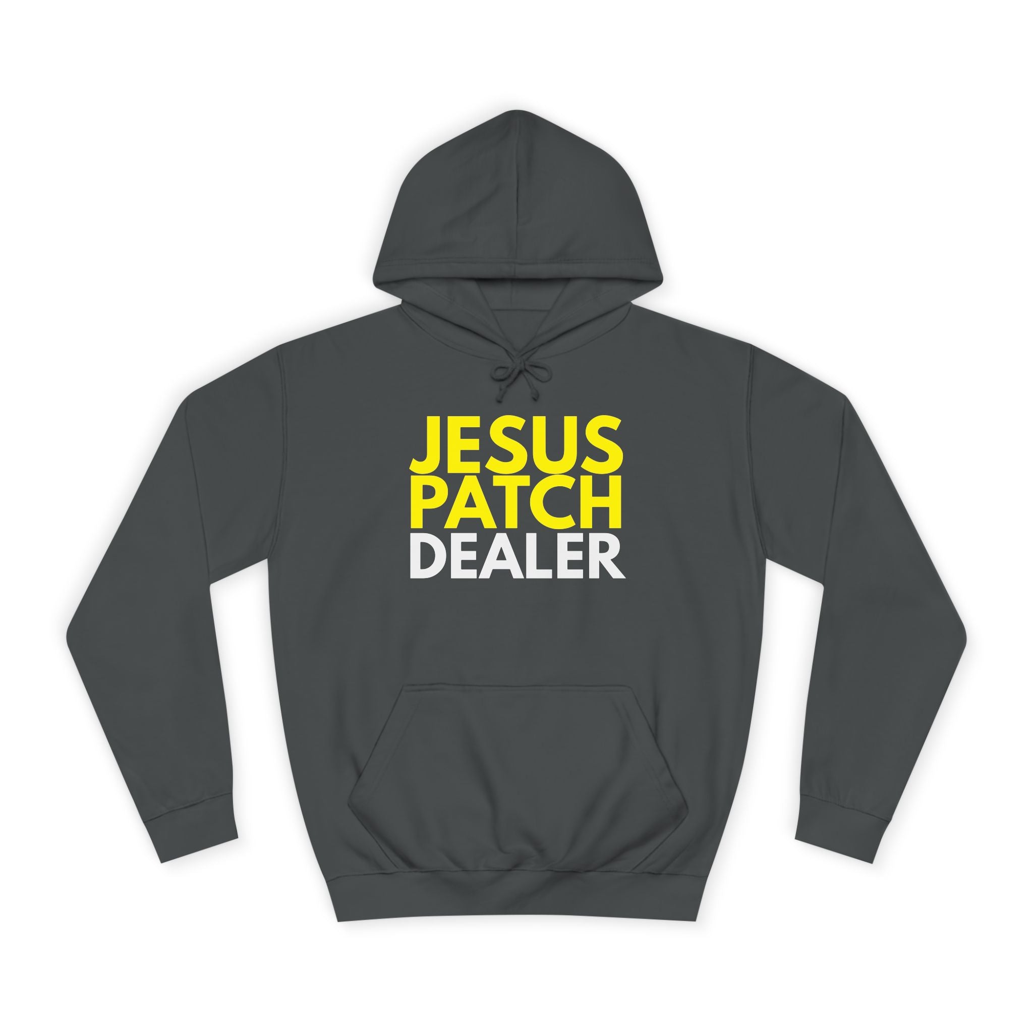 "JESUS PATCH DEALER" - Bold Graphic Hoodie