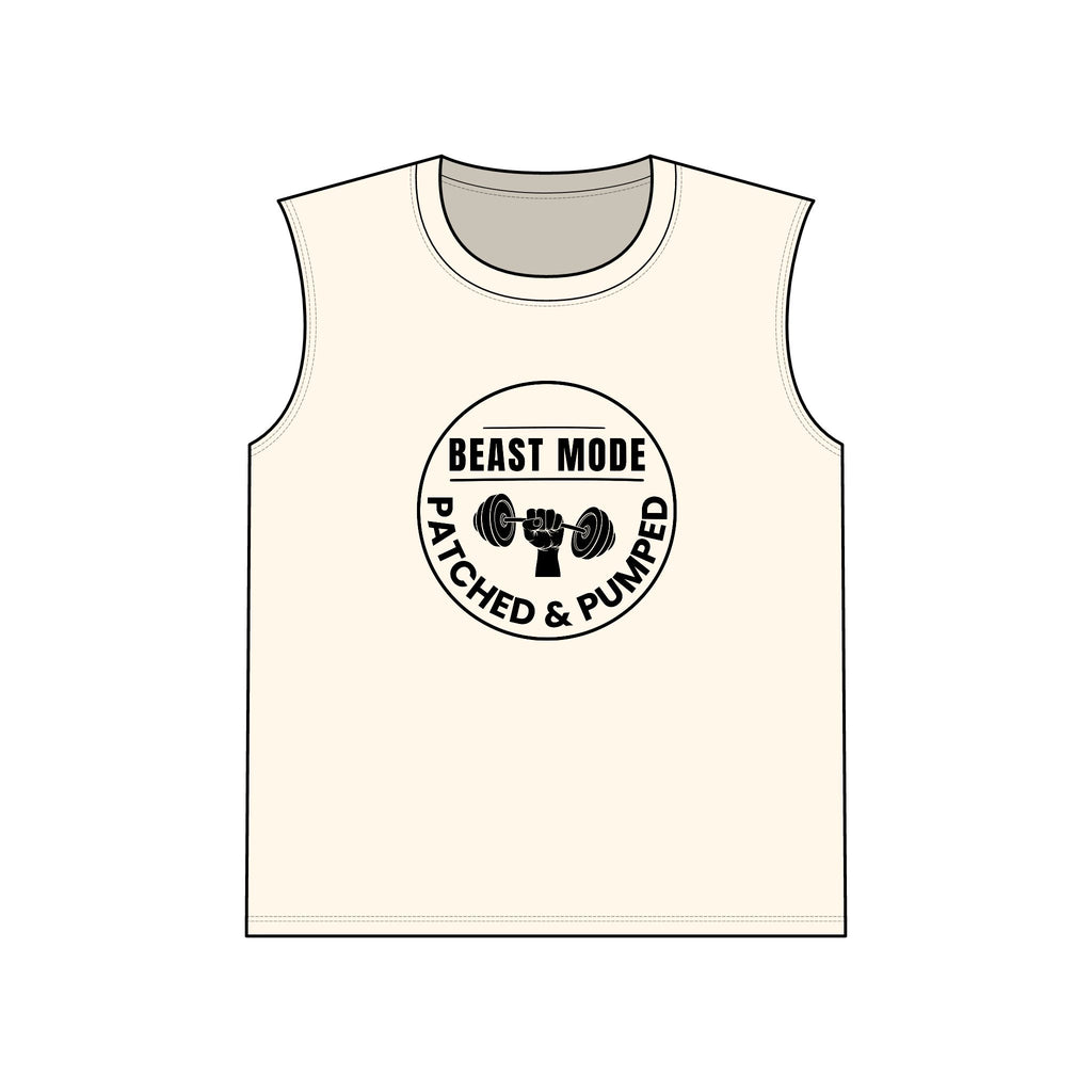 Muscle Tank — "Beast Mode Patched & Pumped" Gym Tank Top