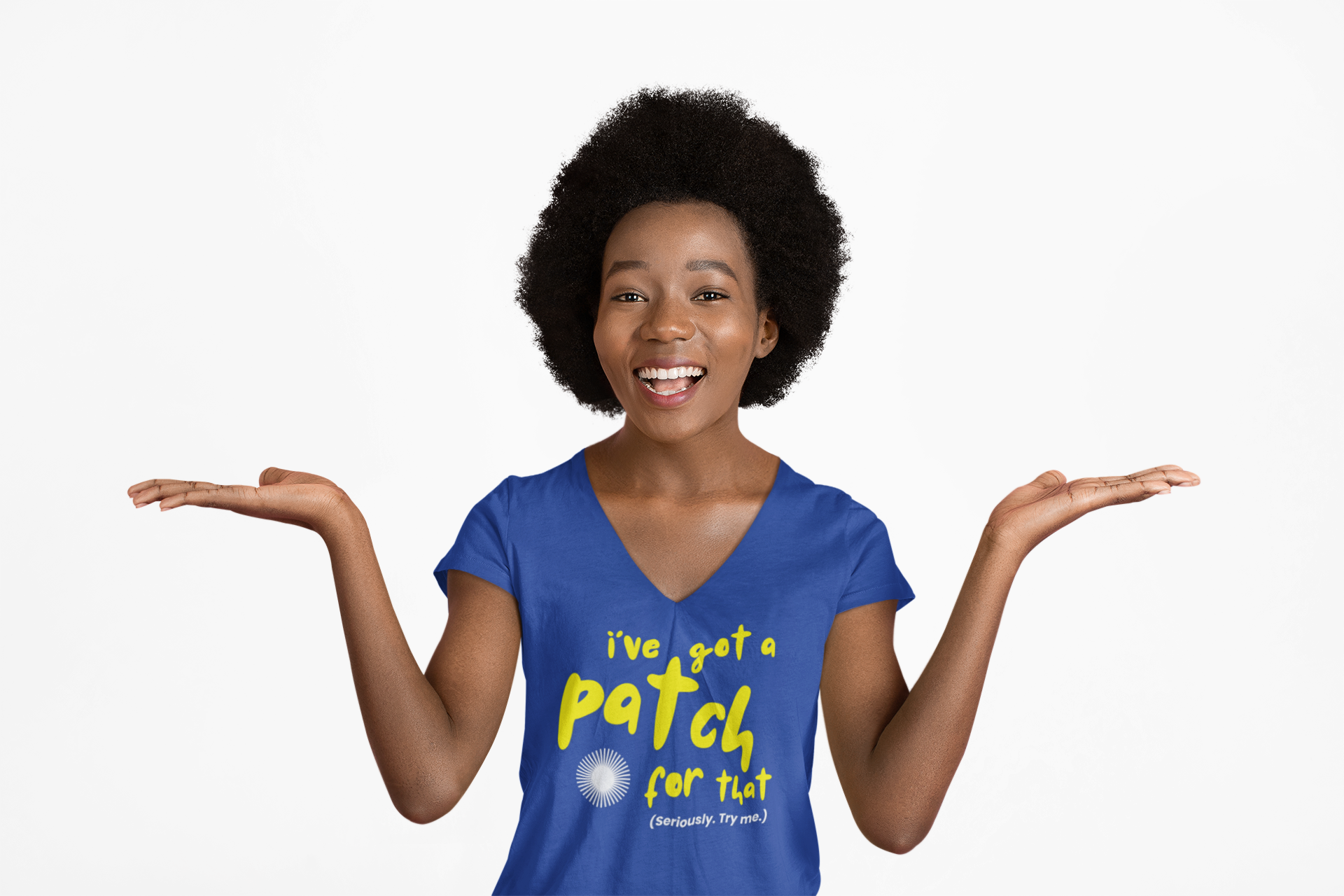 "I've Got a Patch for That" - Lightweight V-neck T-Shirt