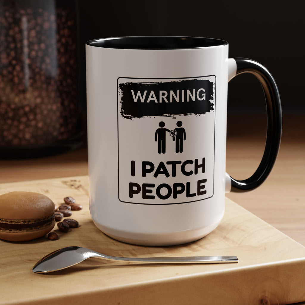 "I've Got a Patch for That" - Accent Coffee Mug (11oz, 15oz)