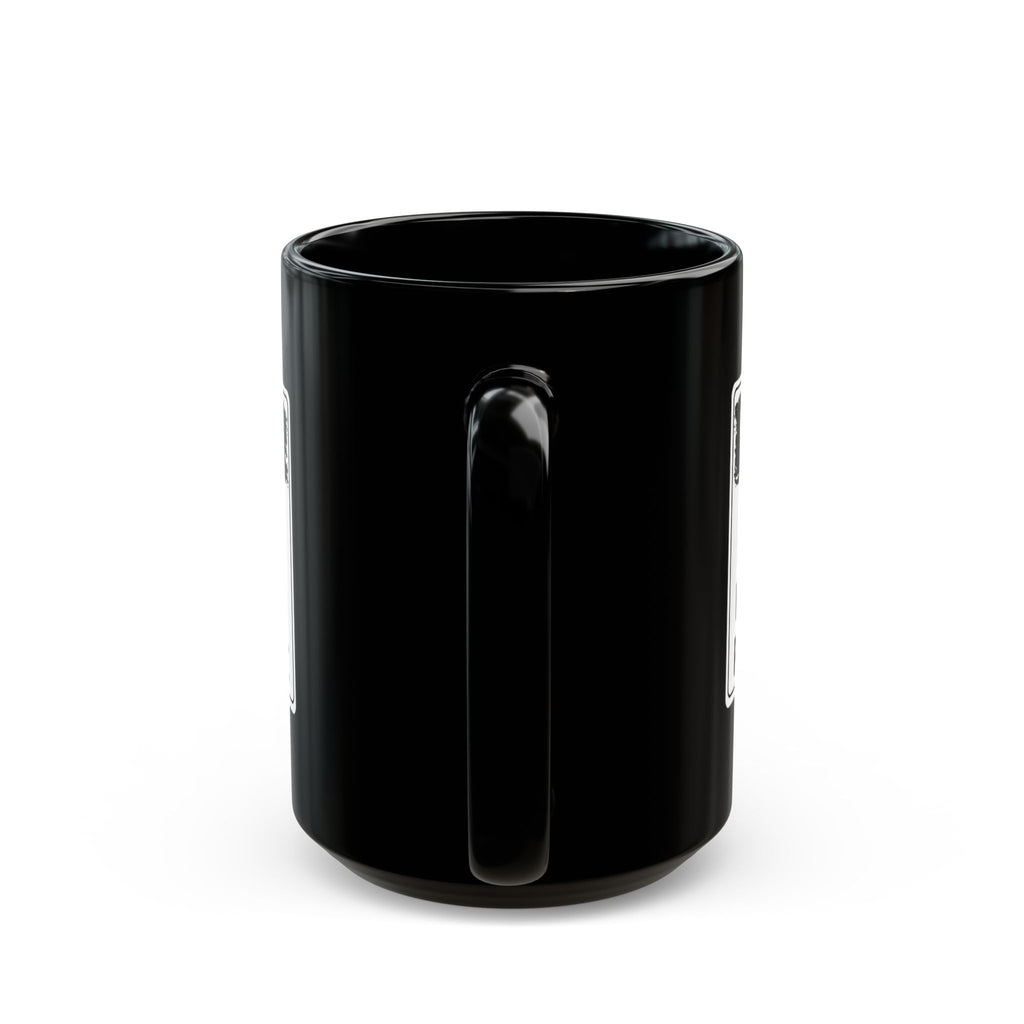 "Warning: I Patch People" - Black Coffee Mug