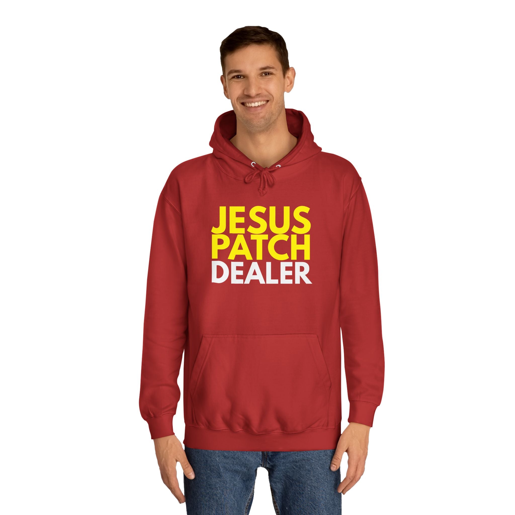 "JESUS PATCH DEALER" - Bold Graphic Hoodie