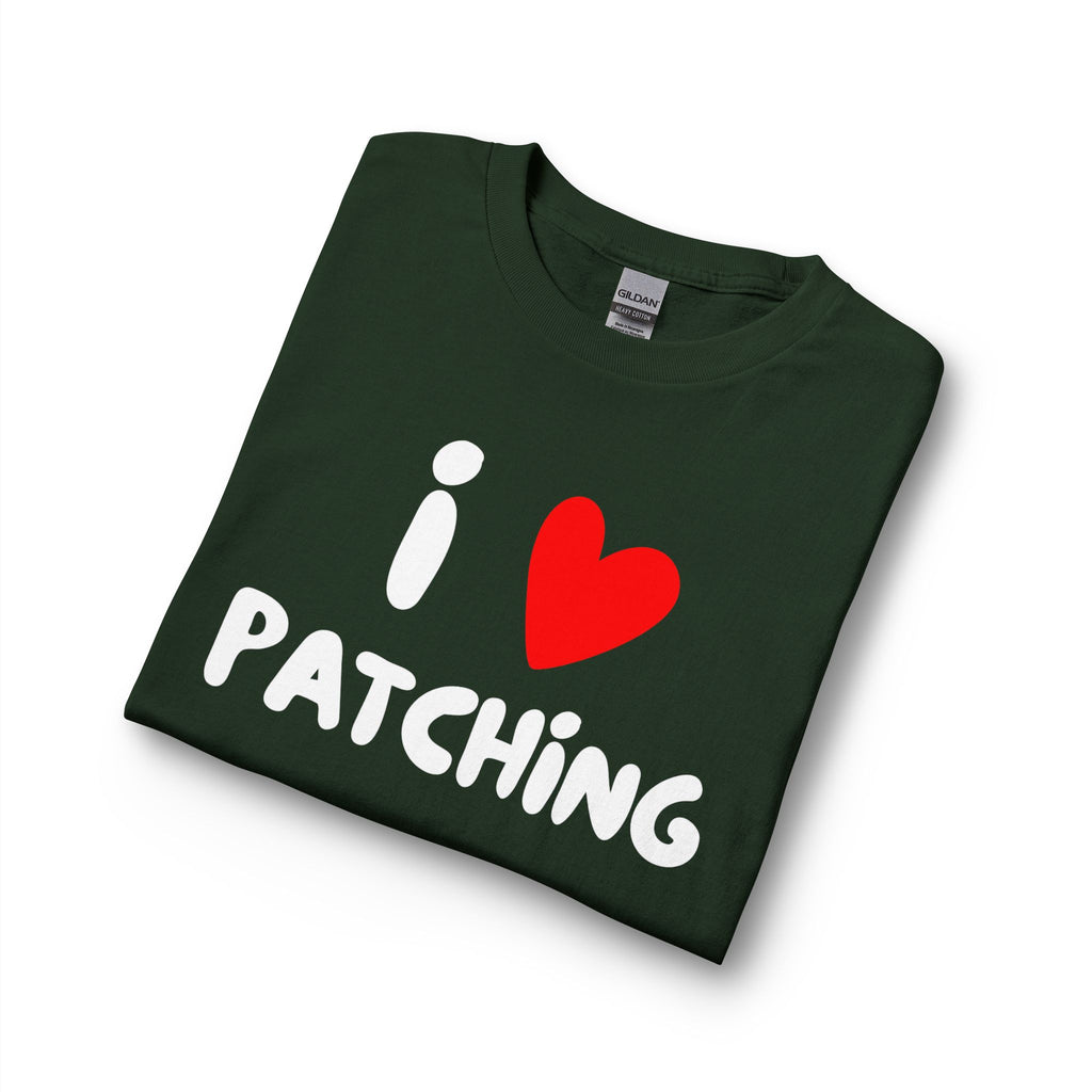 "I Love Patching" - Long Sleeve Cotton T-shirt