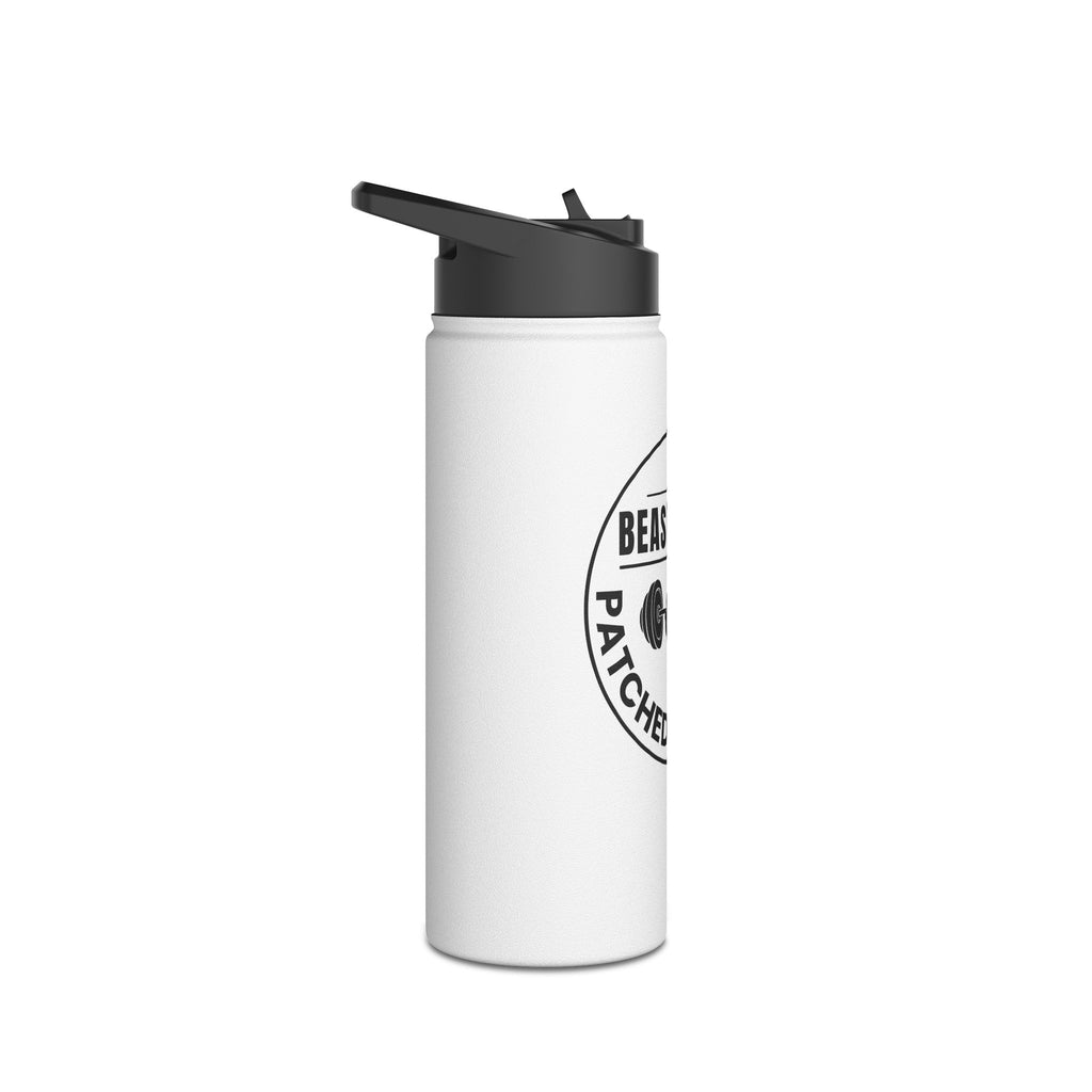 "Beast Mode Patched & Pumped" Stainless Steel Water Bottle - (12oz, 18oz, 32oz)