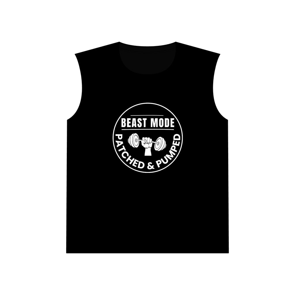 "Beast Mode Muscle Tank Patched & Pumped" - Gym Tank Top