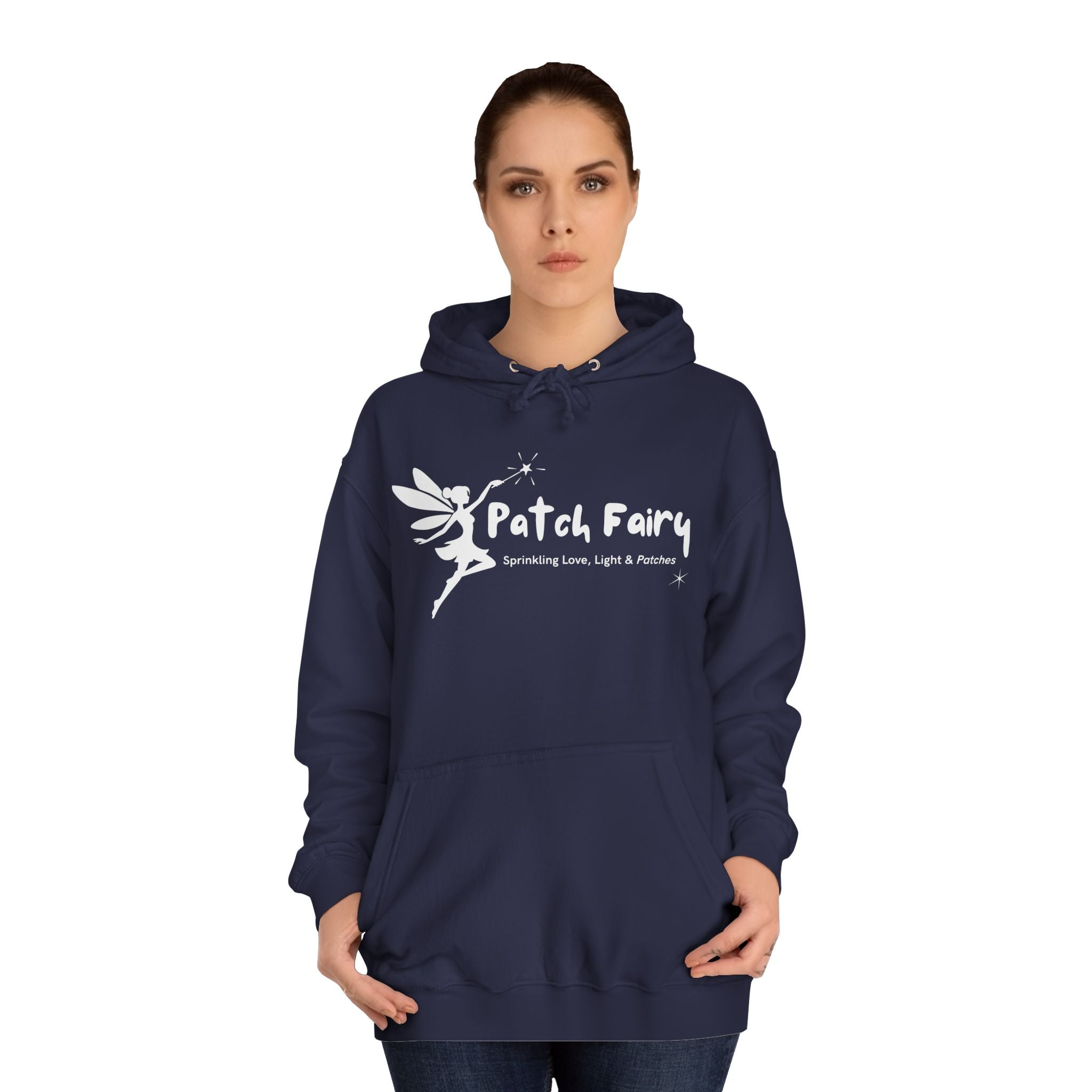 "Patch Fairy" Hoodie - Unisex College Hoodie