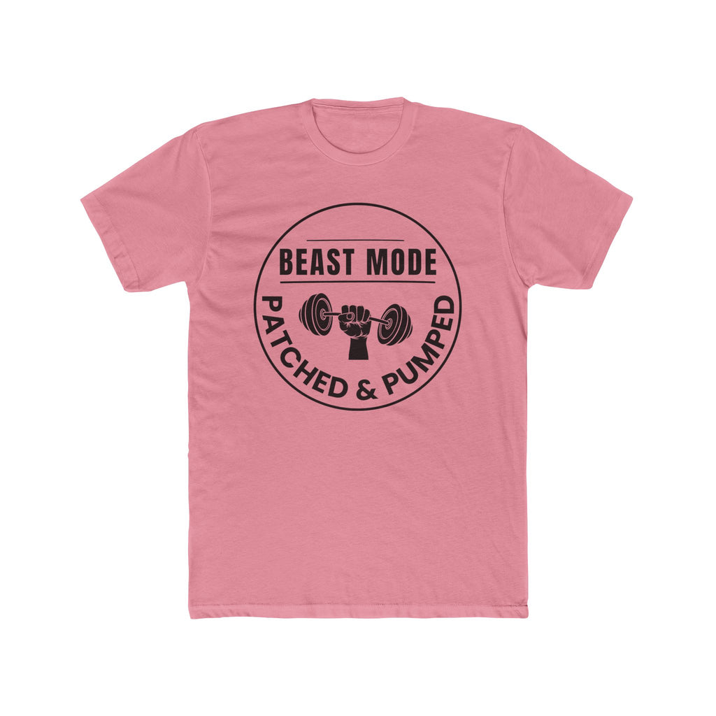 "Beast Mode Patched & Pumped" - Lightweight Cotton T‑Shirt