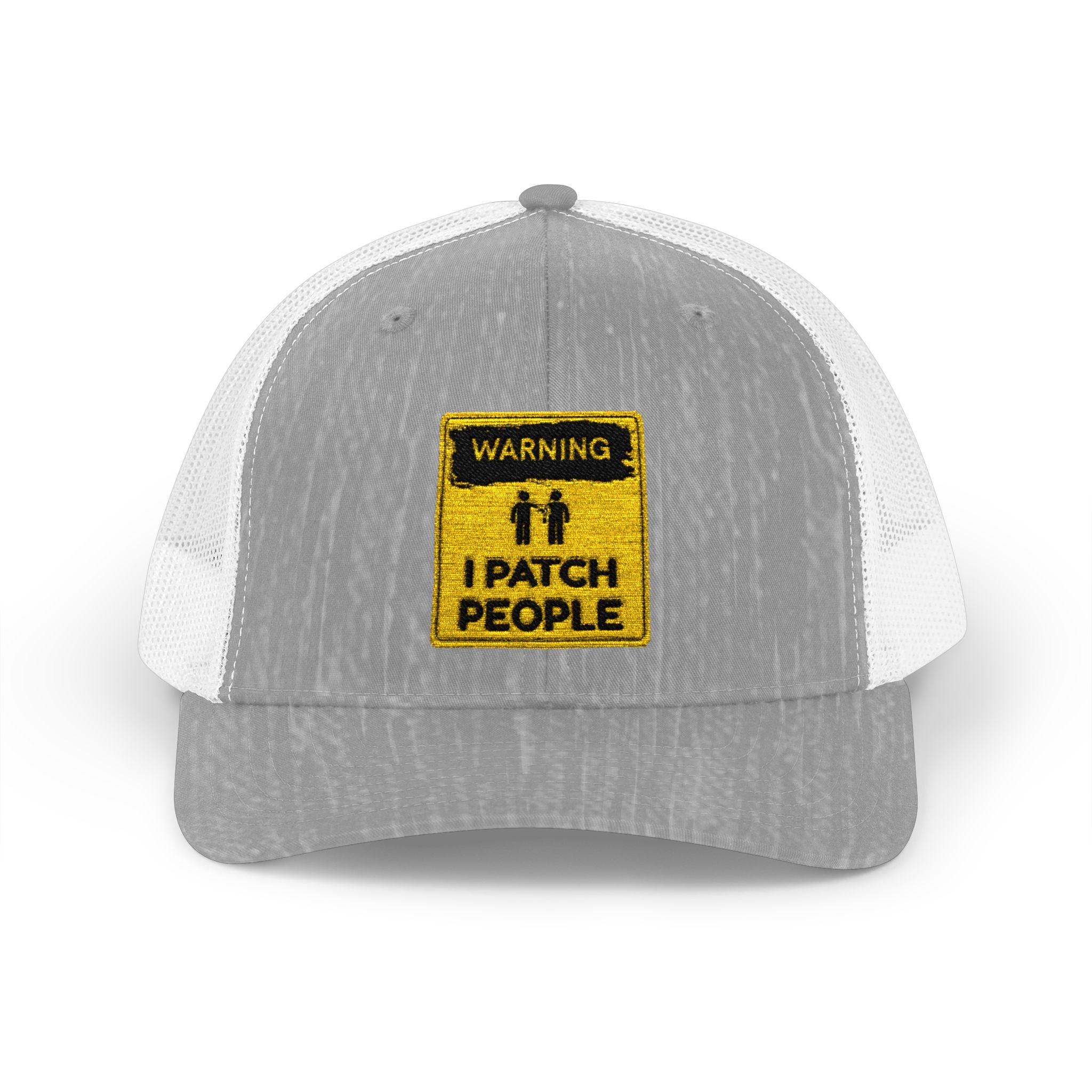 "Warning: I Patch People" - Snapback Trucker Cap