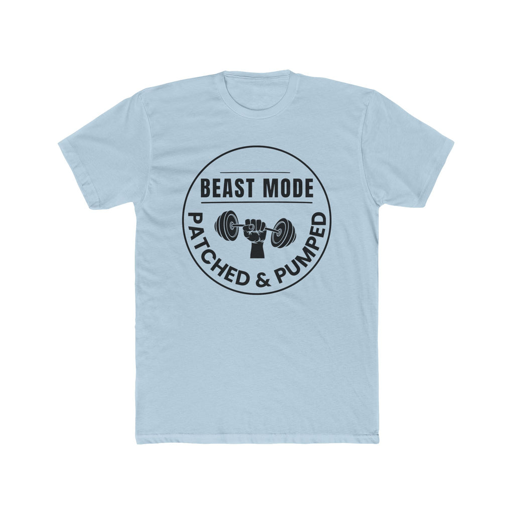 "Beast Mode Patched & Pumped" - Lightweight Cotton T‑Shirt