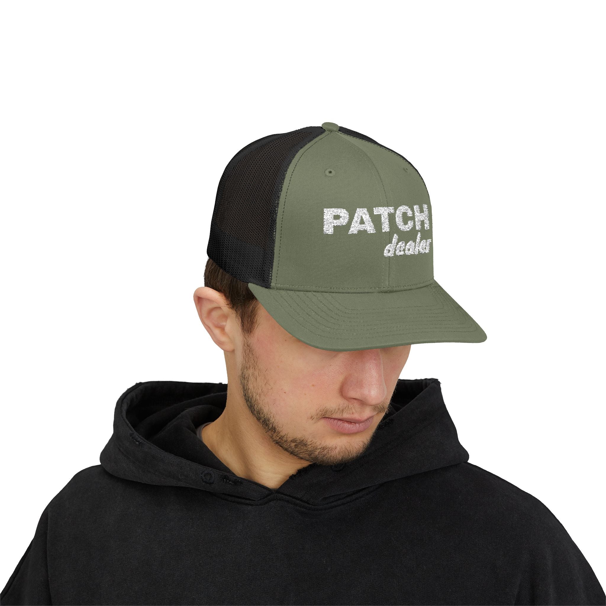 "Patch Dealer" - Snapback Trucker Hat - Embroidered Hat