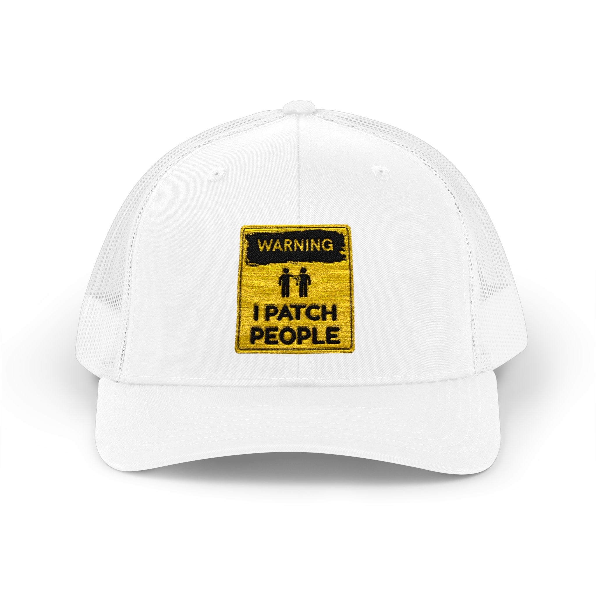 "Warning: I Patch People" - Snapback Trucker Cap