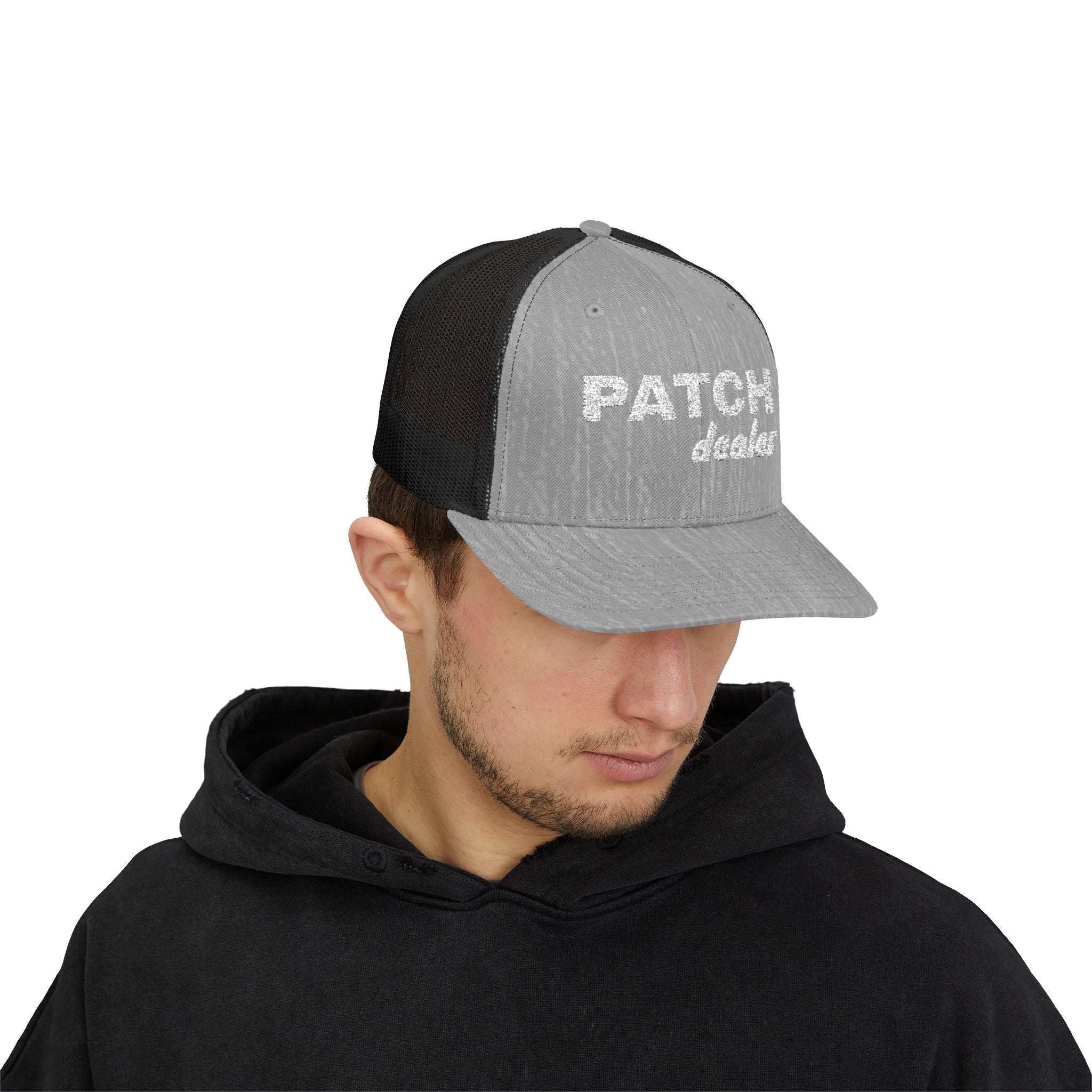 "Patch Dealer" - Snapback Trucker Hat - Embroidered Hat
