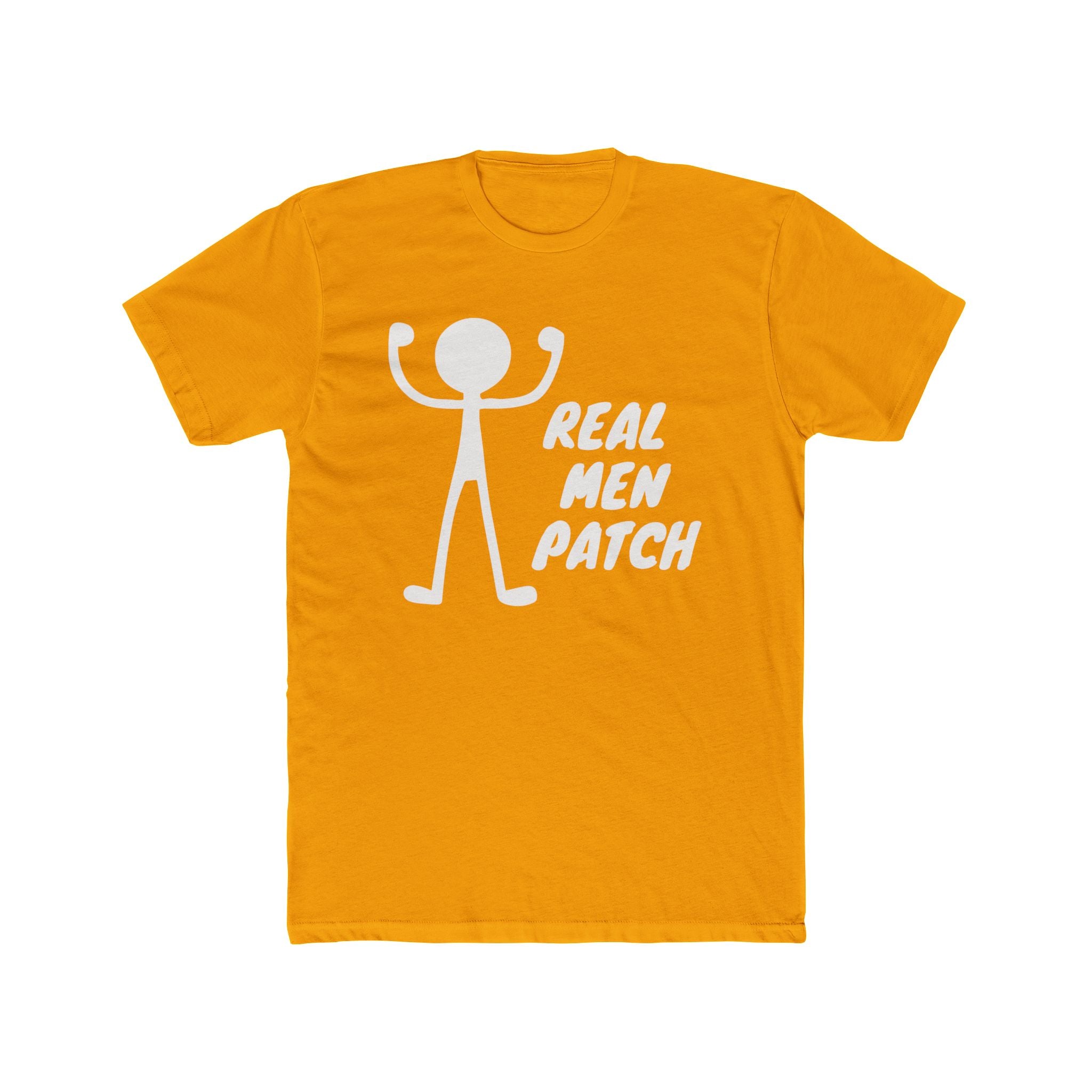 "Real Men Patch" - Lightweight Cotton T-shirt