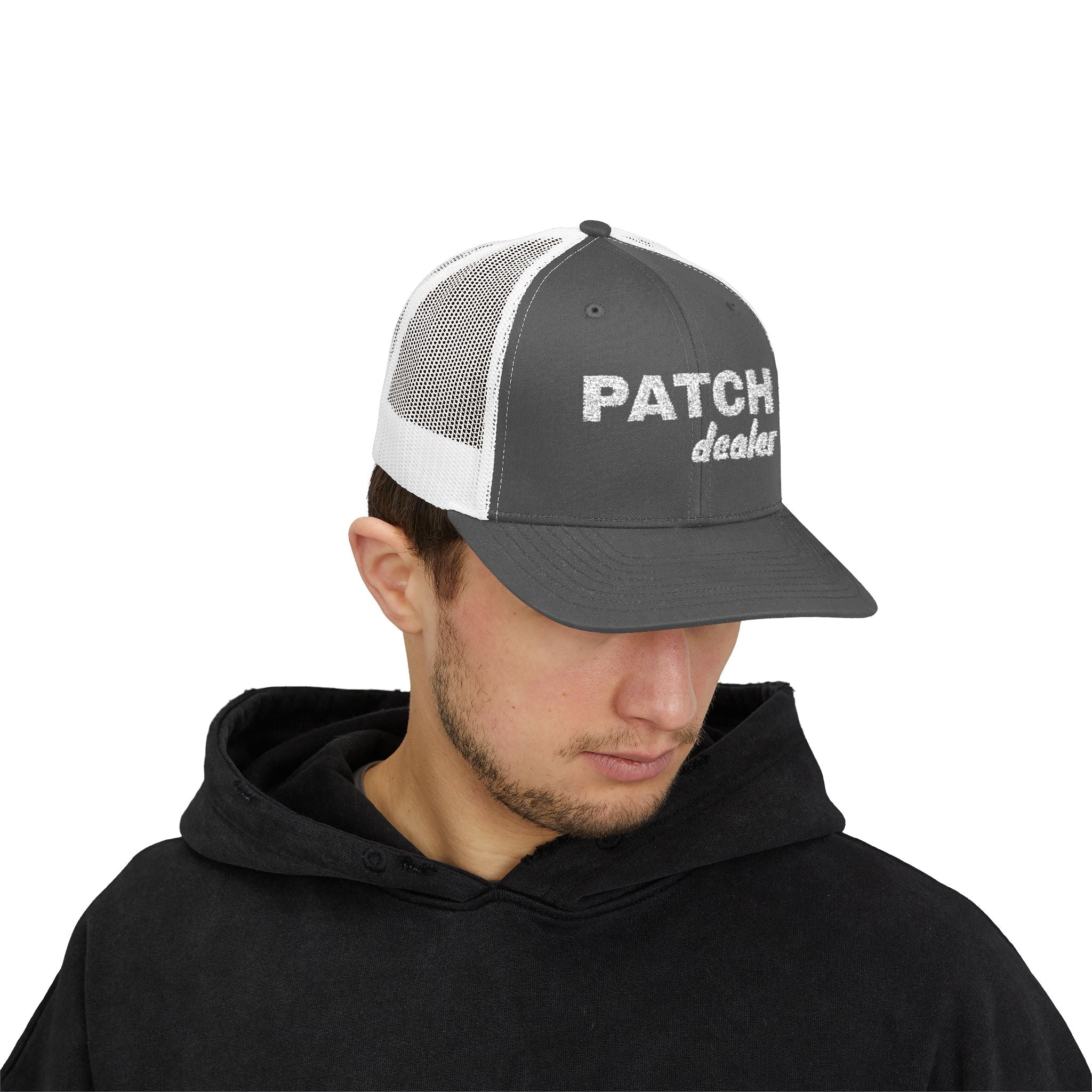 "Patch Dealer" - Snapback Trucker Hat - Embroidered Hat