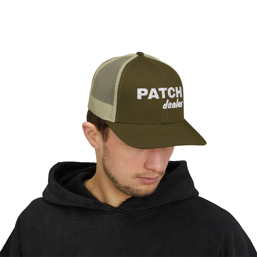 "Patch Dealer" - Snapback Trucker Hat - Embroidered Hat