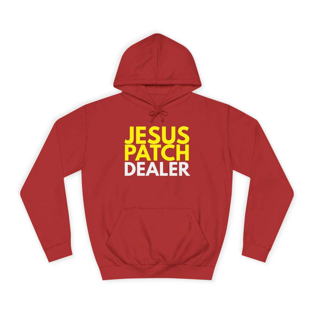 "JESUS PATCH DEALER" - Bold Graphic Hoodie