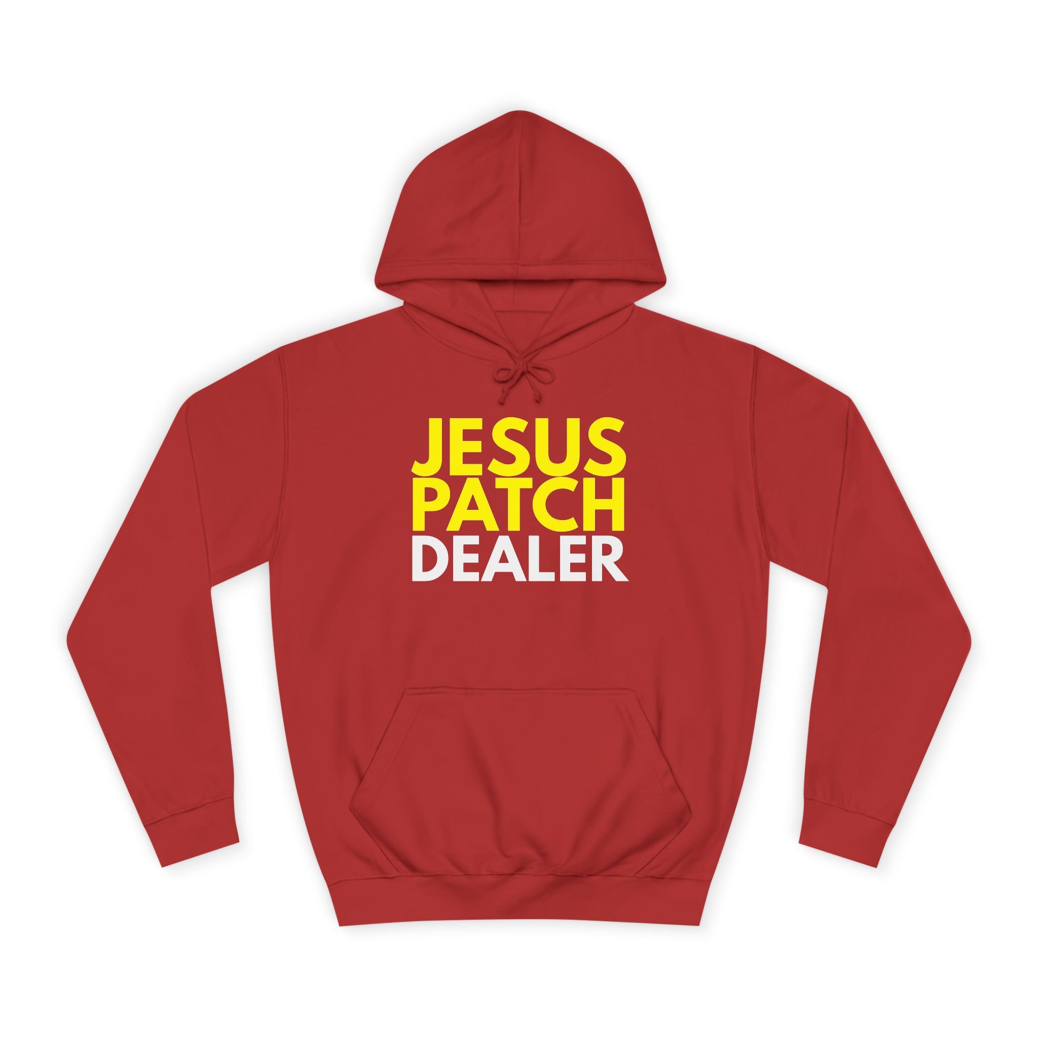 "JESUS PATCH DEALER" - Bold Graphic Hoodie