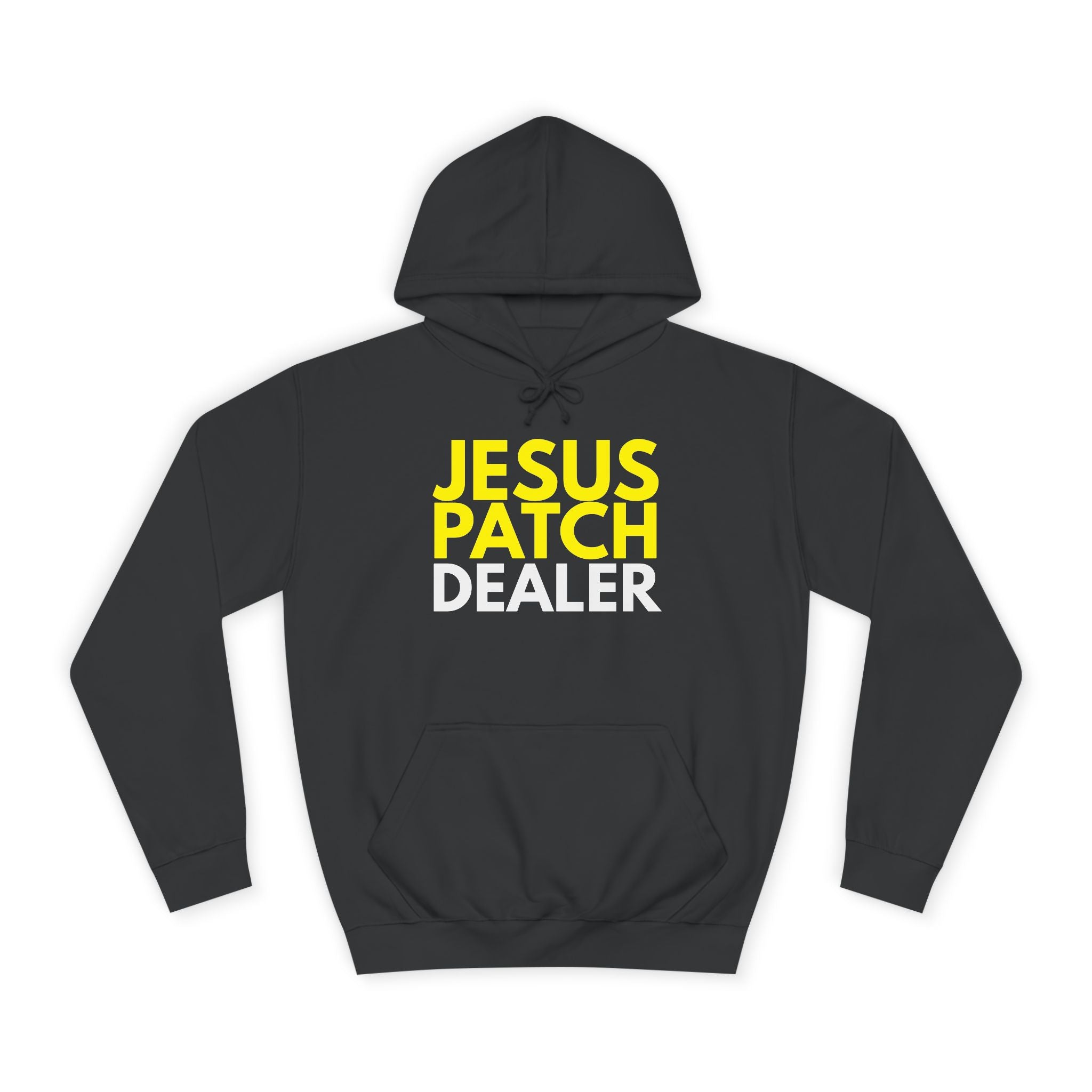 "JESUS PATCH DEALER" - Bold Graphic Hoodie