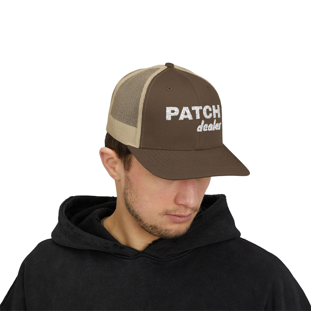 "Patch Dealer" - Snapback Trucker Hat - Embroidered Hat