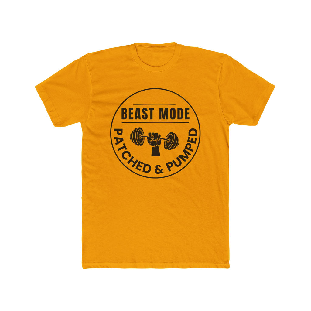 "Beast Mode Patched & Pumped" - Lightweight Cotton T‑Shirt
