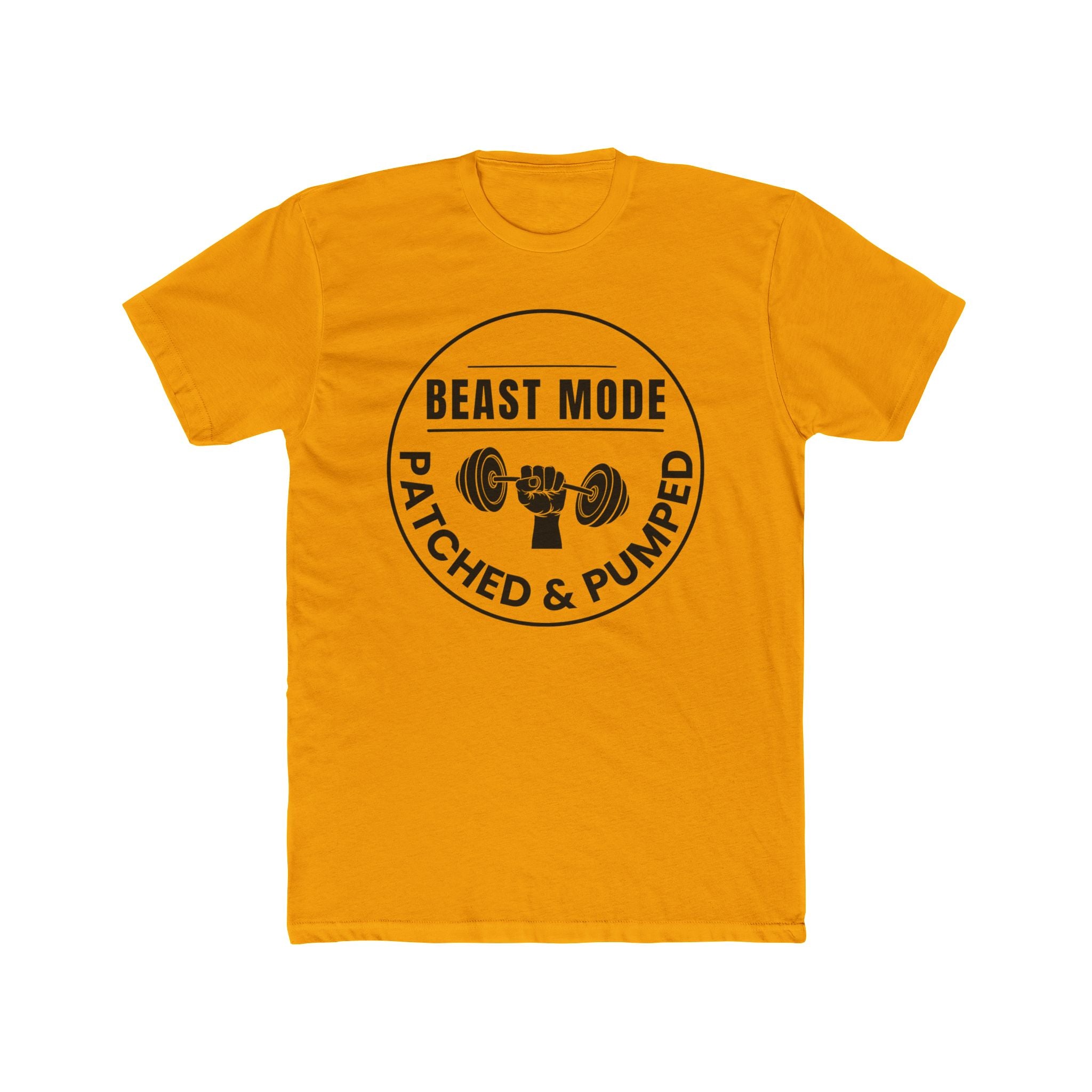 "Beast Mode Patched & Pumped" - Lightweight Cotton T‑Shirt