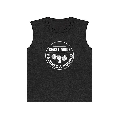 "Beast Mode Muscle Tank Patched & Pumped" - Gym Tank Top
