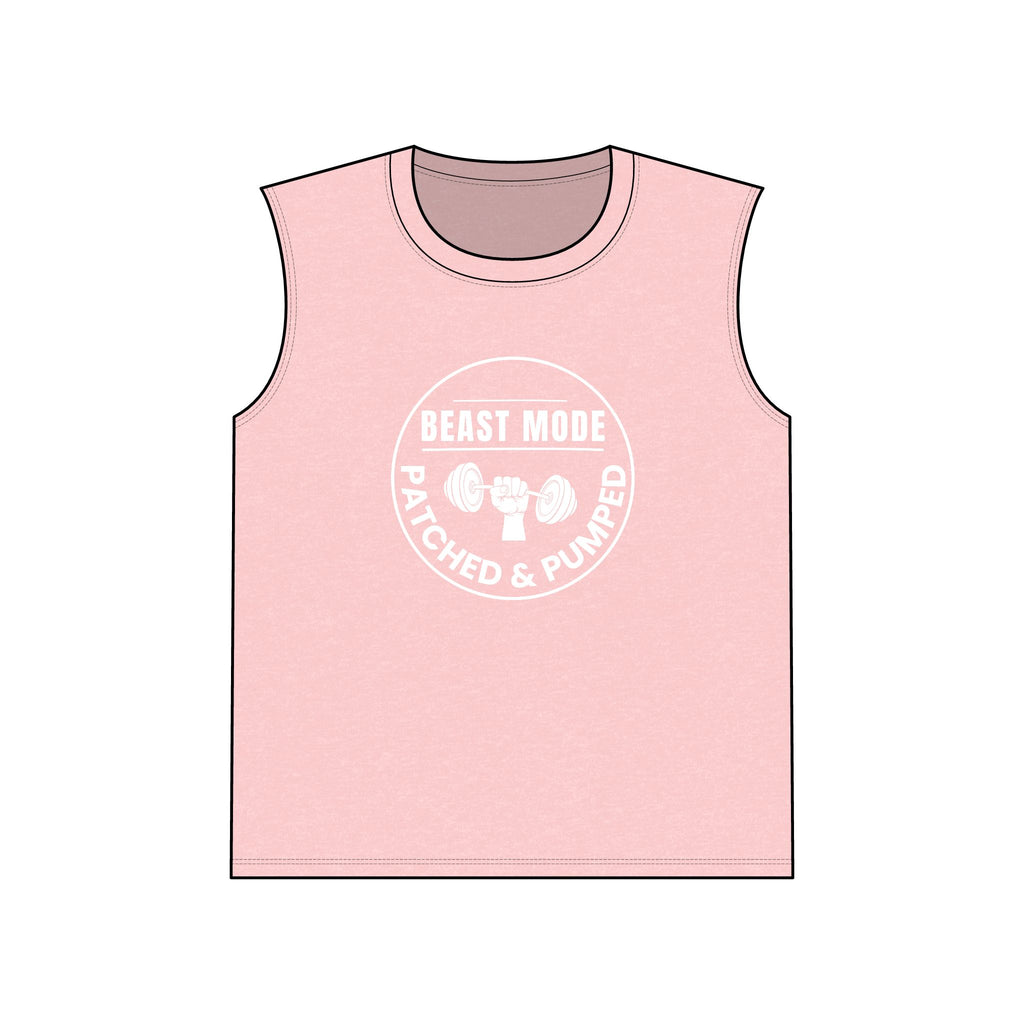 "Beast Mode Muscle Tank Patched & Pumped" - Gym Tank Top